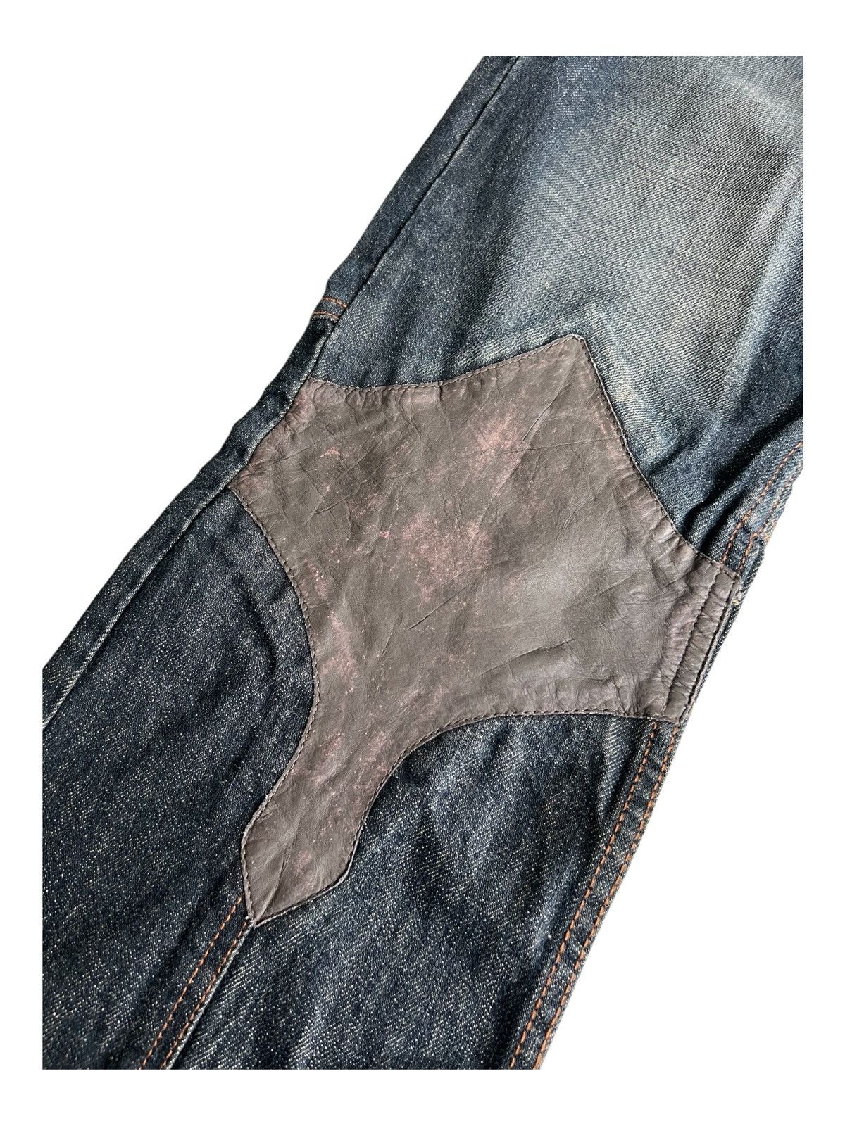 Obelisk Y2K Obelisk Custom Super Flare Hybrid Le Fleur Denim Jeans Size US 31 - 9 Thumbnail
