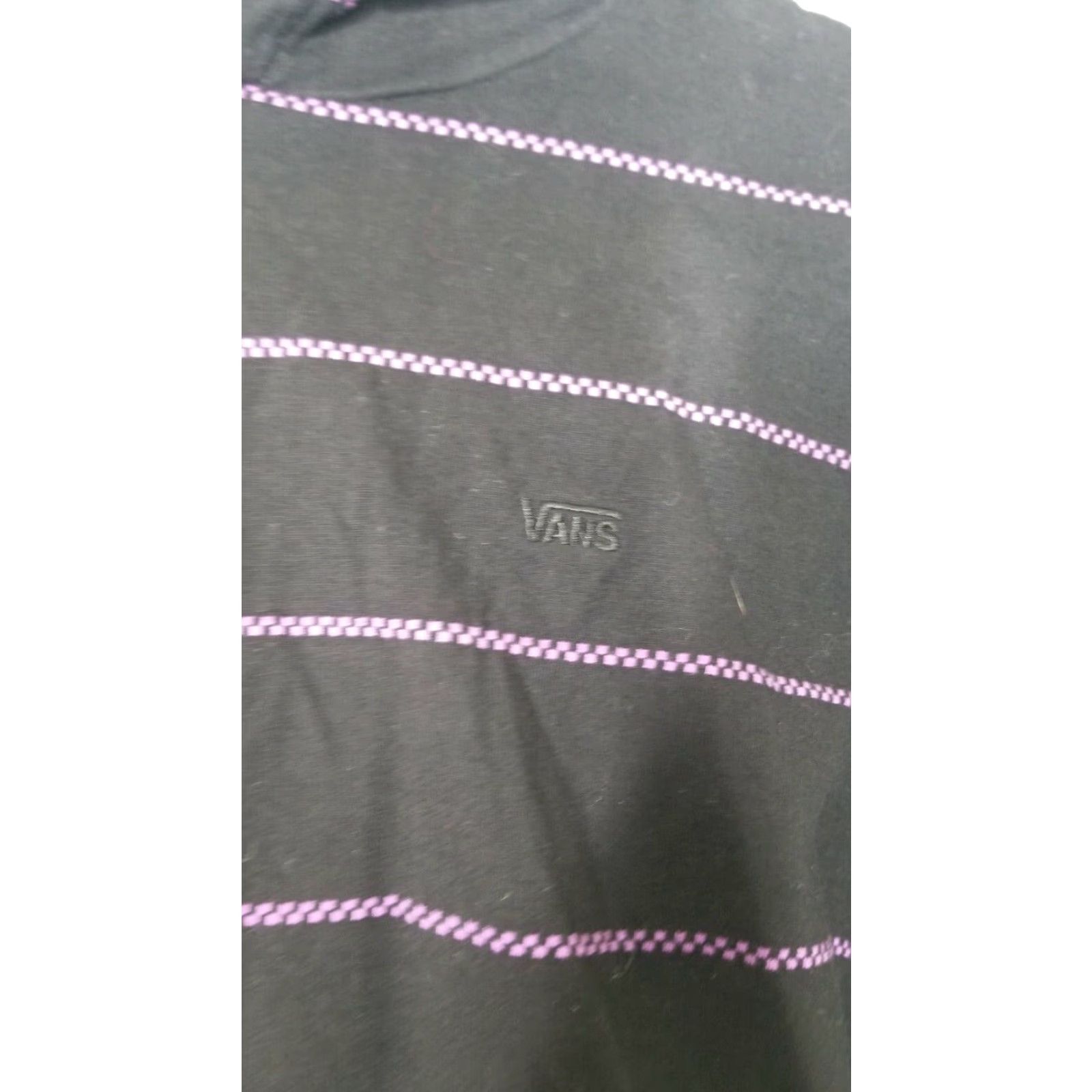 Vans VANS Belmont Striped HOODIE Shirt M Mens Pullover Black/Purple SKATER T SHIRT Size US M / EU 48-50 / 2 - 3 Thumbnail