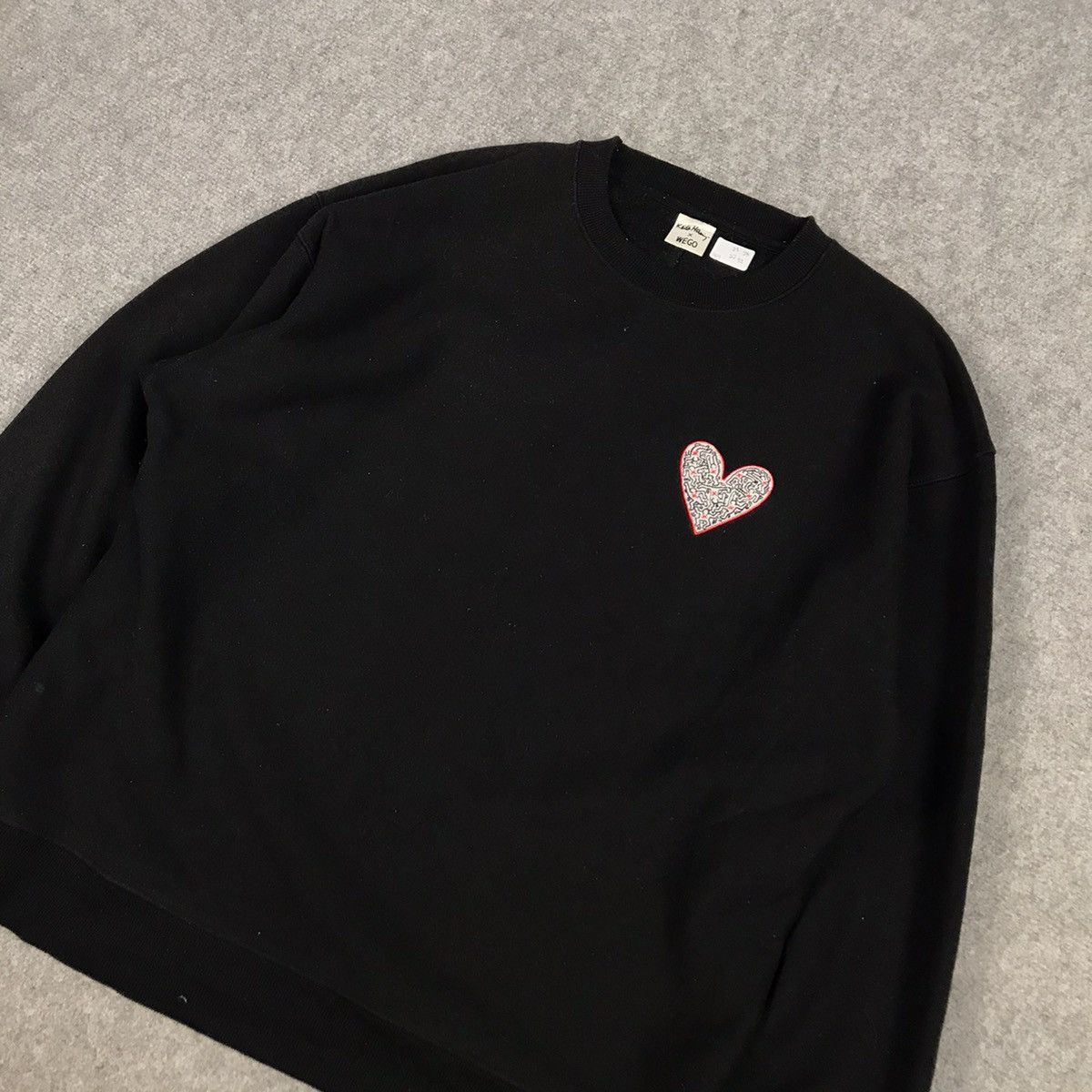 Japanese Brand × Keith Haring KEITH HARING X WEGO LOVE DESIGN SWEATSHIRT Size US M / EU 48-50 / 2 - 4 Thumbnail