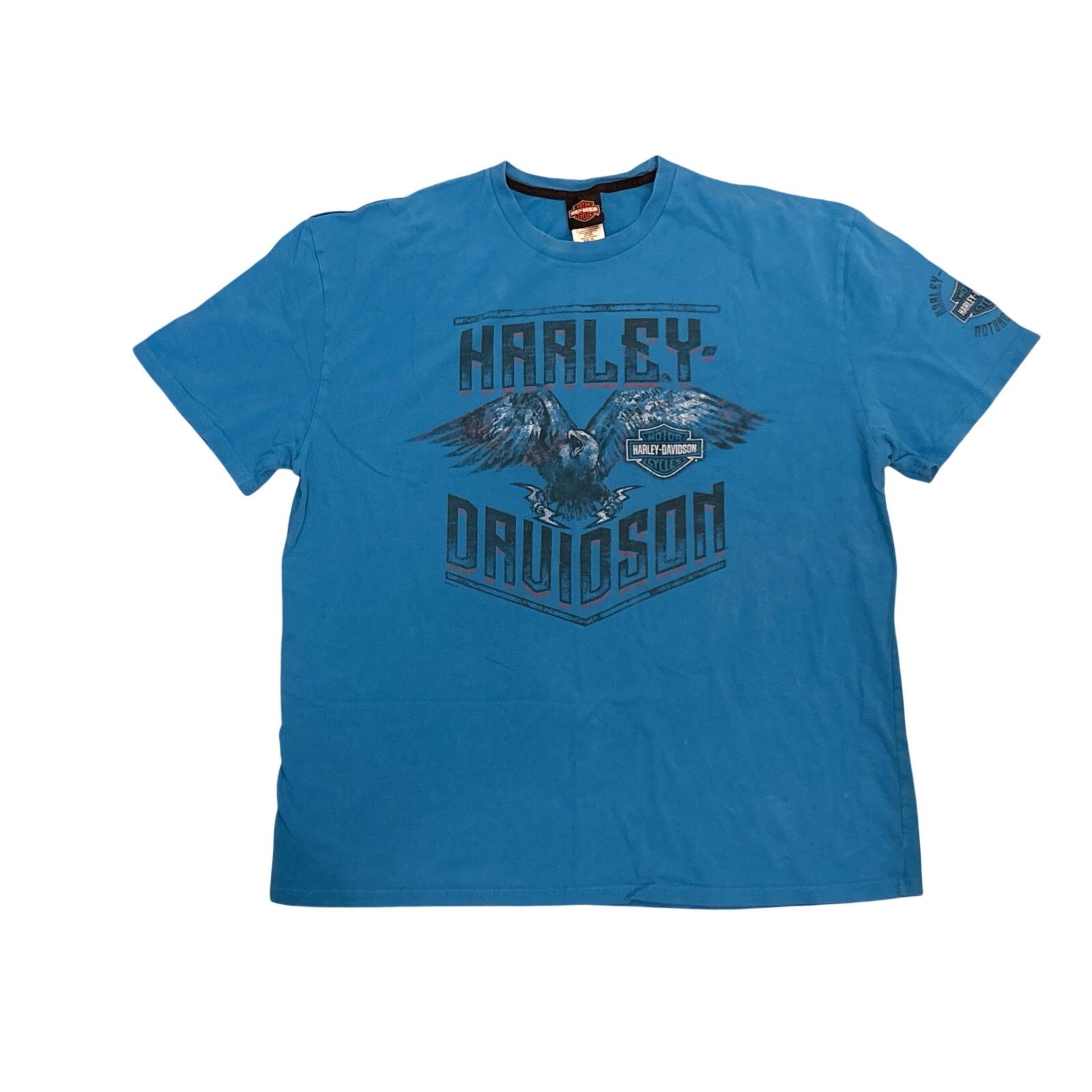 Harley Davidson Harley Davidson Motorcycles Eagle crest biker 2XL blue shirt Size US XXL / EU 58 / 5 - 1 Thumbnail