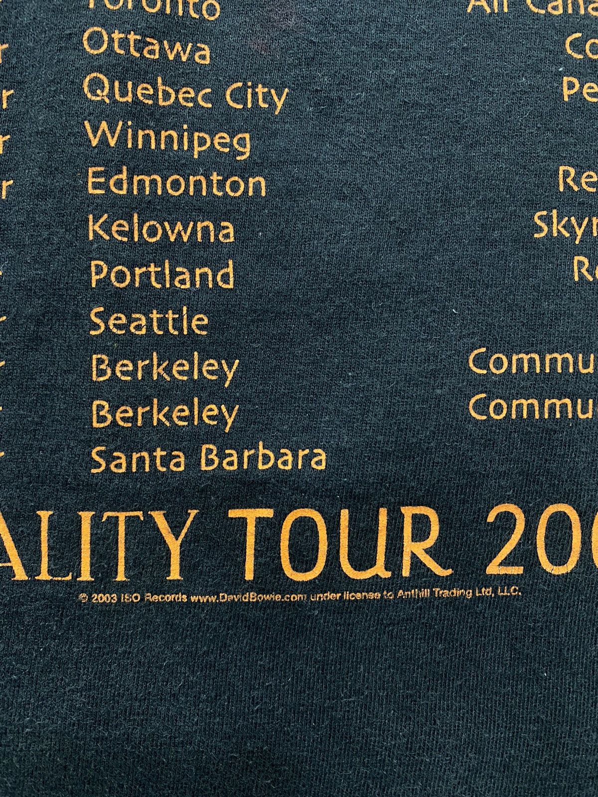 Band Tees 💥VINTAGE DAVID BOWIE Glam rock pop reality tour 2003 shirt Size US M / EU 48-50 / 2 - 5 Thumbnail