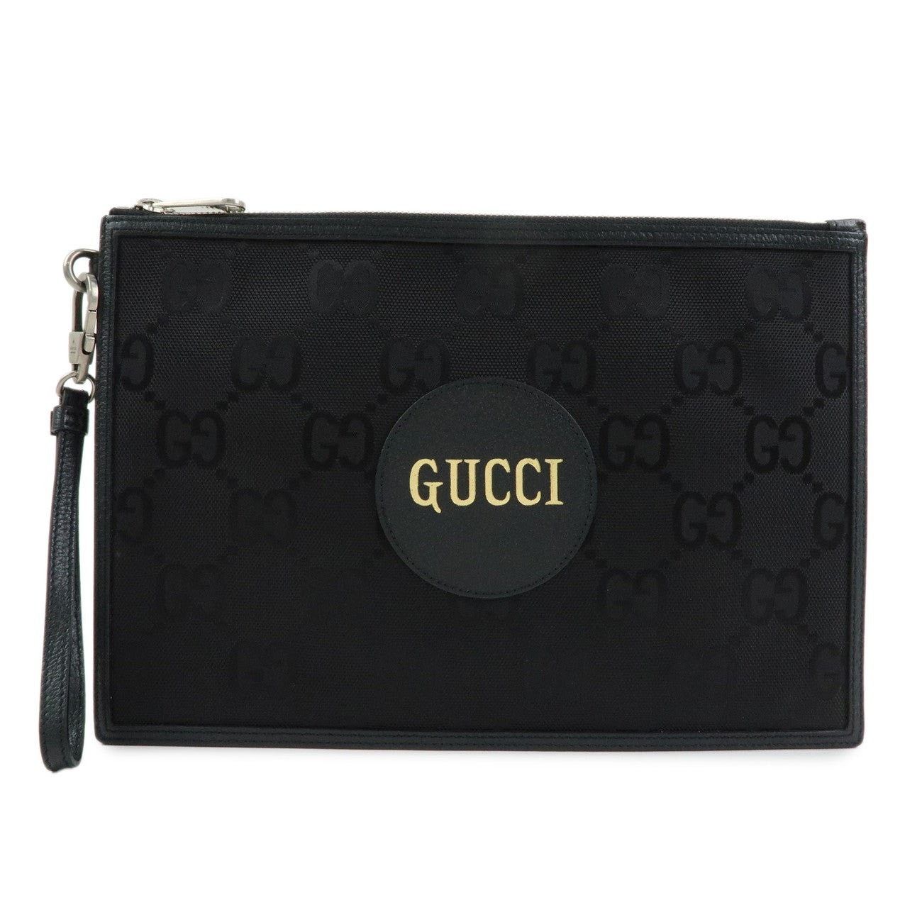 Gucci Gucci Off The Grid GG Nylon Leather Clutch Black Size ONE SIZE - 1 Thumbnail