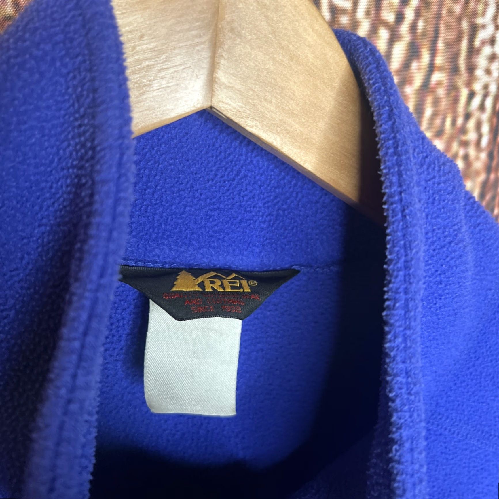 Vintage VINTAGE REI Blue Polartec Thermal Pro Warm Fleece Half Zip Jacket Mens XL Size US XL / EU 56 / 4 - 5 Thumbnail