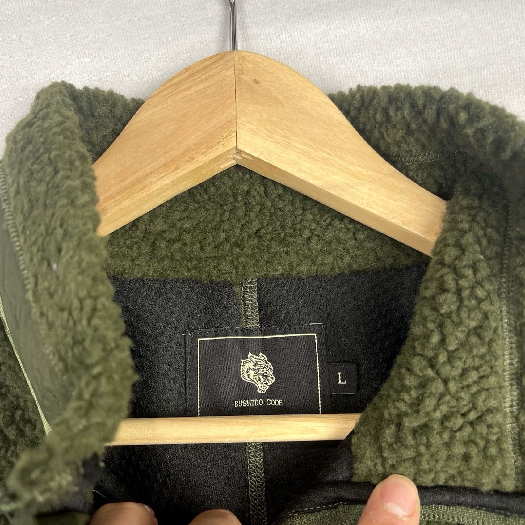 Darc Sport Darc Sport Jacket Womens Large Deep Pile Fleece Lone Pine Dark Sage Zip Up Size L / US 10 / IT 46 - 7 Thumbnail