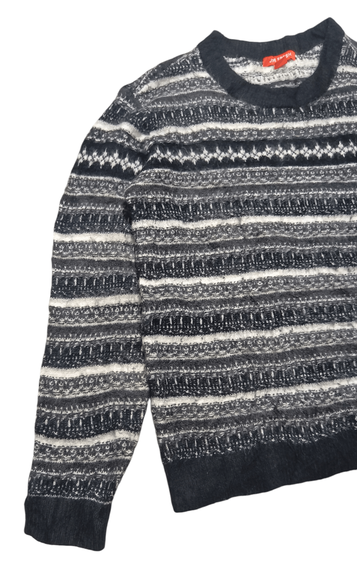 Joe Freshgoods Vintage 90s JOE FRESH Ethnic Striped Motifs Knit Sweater Size US M / EU 48-50 / 2 - 6 Thumbnail