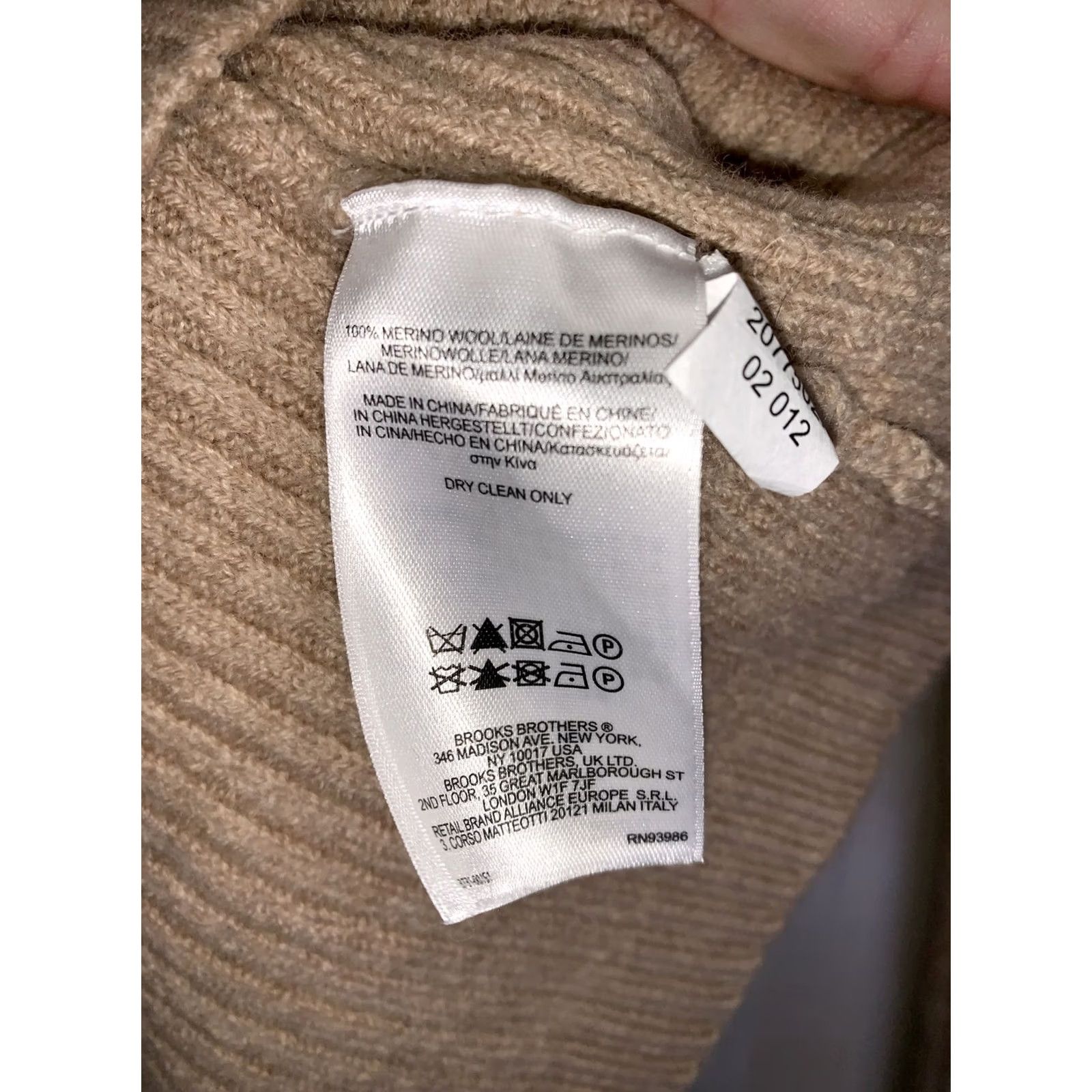 Brooks Brothers VINTAGE Brooks Brothers Cardigan Shirt Womens 100% Merino Wool Brown Small-9357 Size S / US 4 / IT 40 - 4 Thumbnail