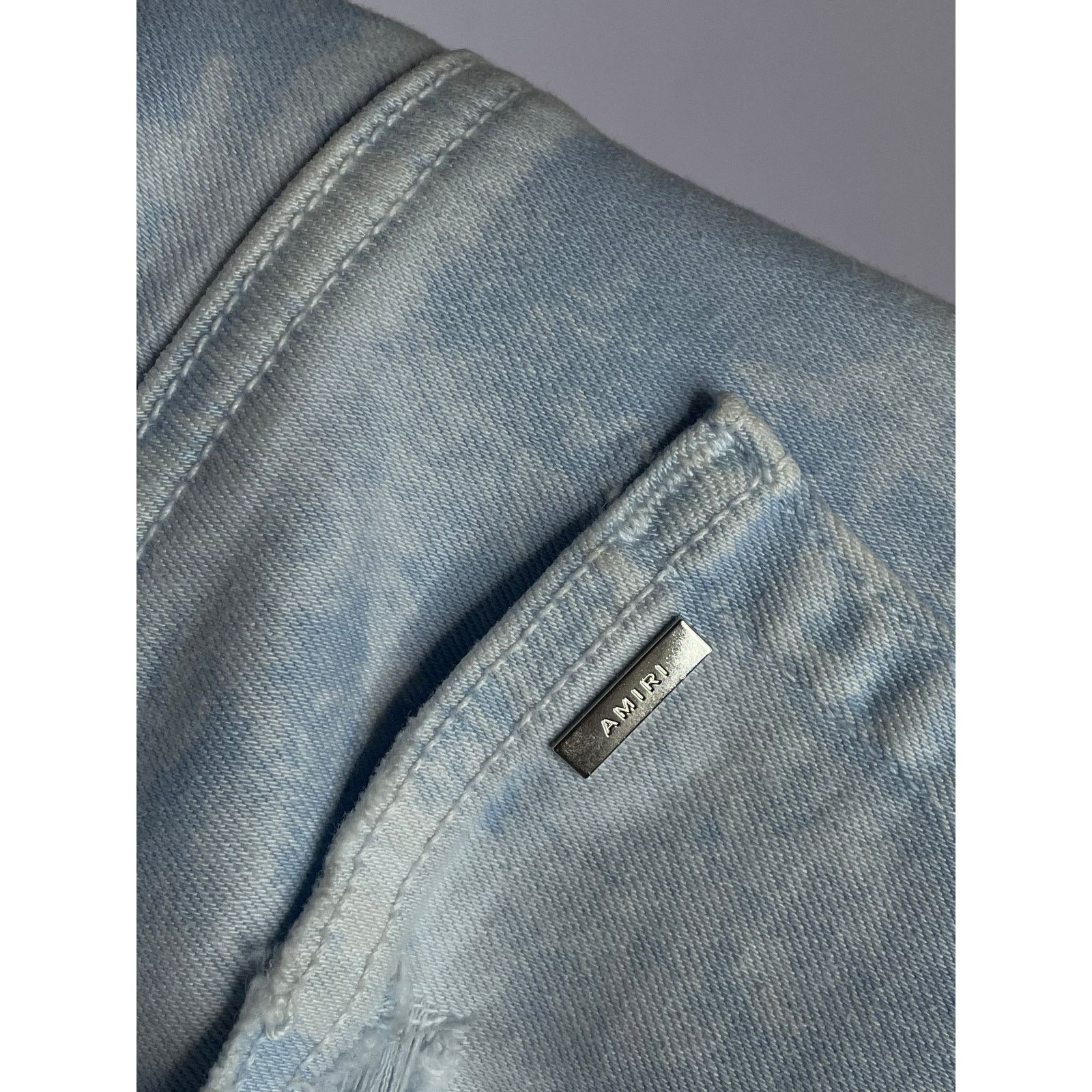 Amiri Amiri MX1 Light Blue Jeans Size US 31 - 5 Thumbnail