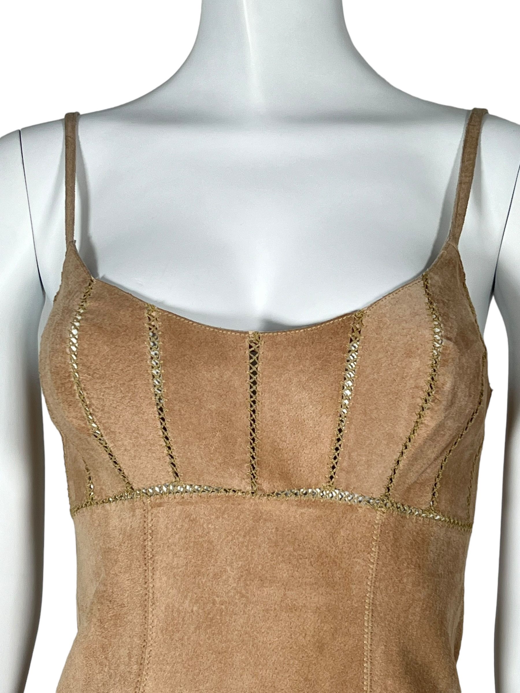 Plein Sud by Fayçal Amor 1994 Beige Leather Dress