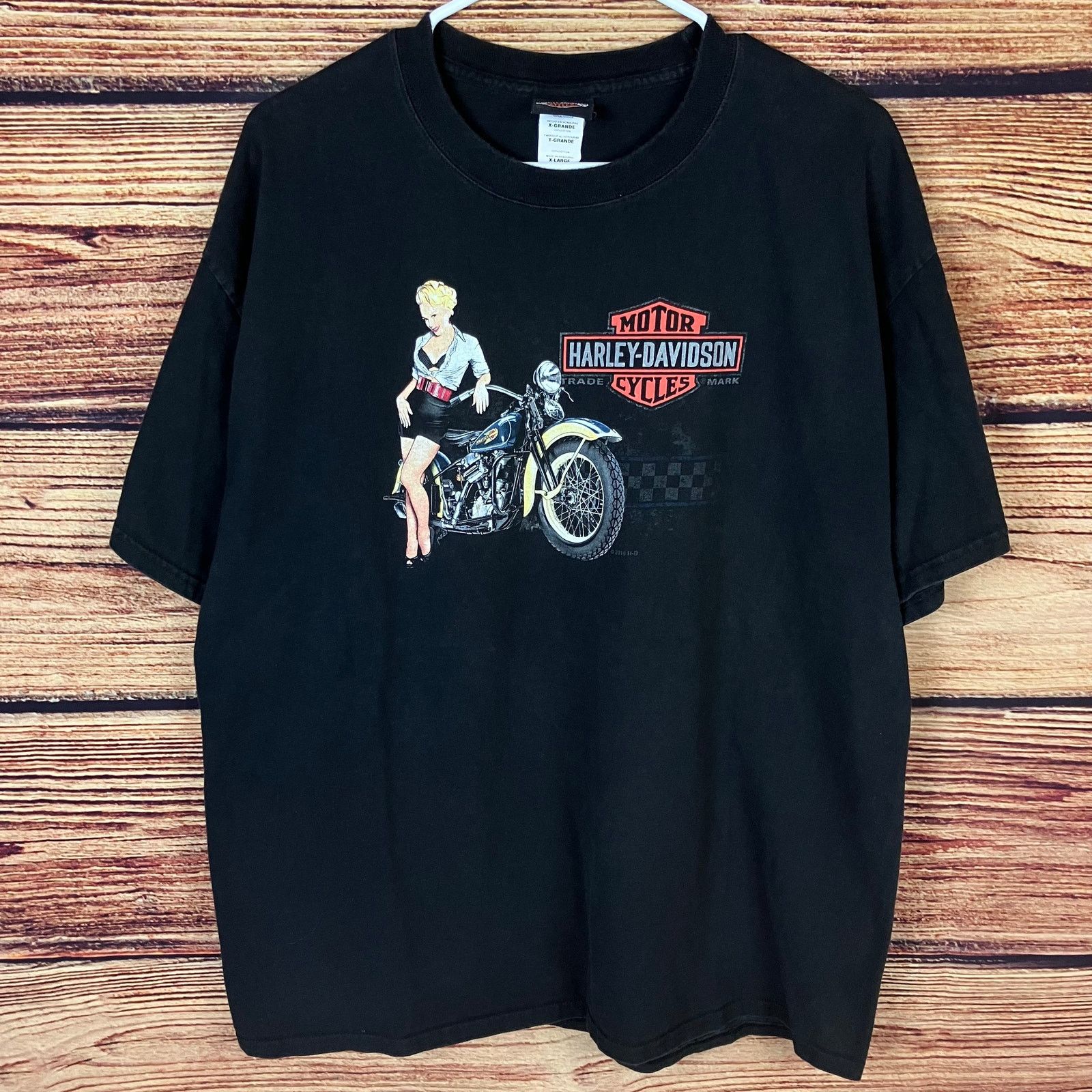 Harley Davidson Harley Davidson Motorcycles Pin Up Girl Kansas City, MO Tee Size US XL / EU 56 / 4 - 3 Thumbnail