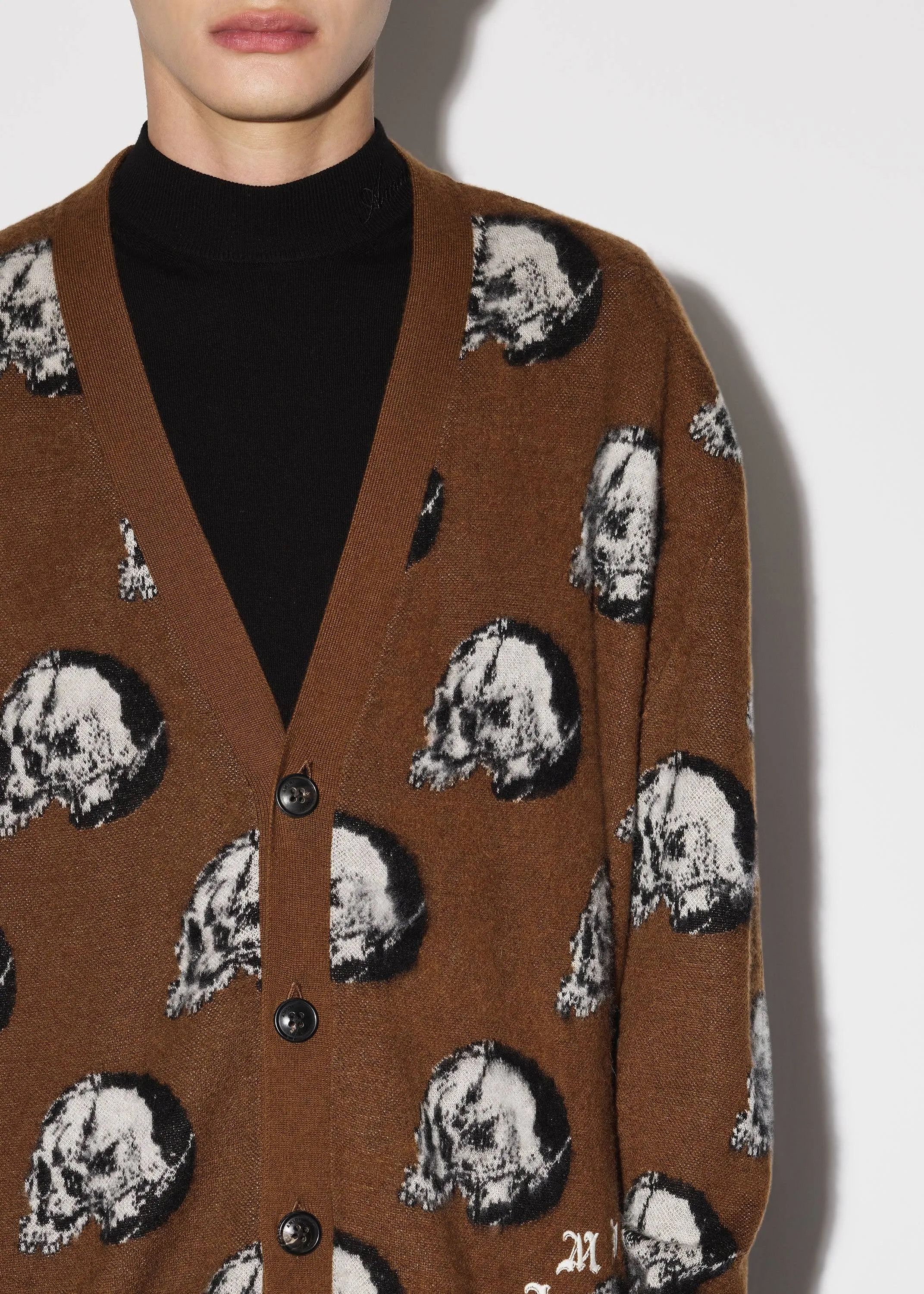 Amiri × Wes Lang o1w1db11224 Checkered Cardigan in Brown Size US S / EU 44-46 / 1 - 5 Thumbnail