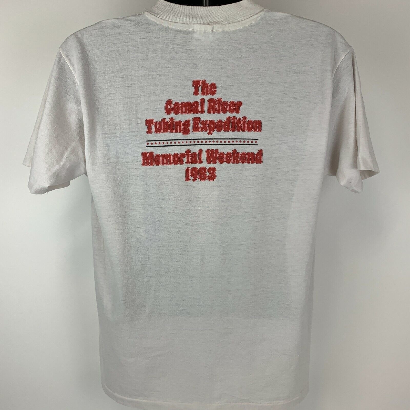 Hanes Vintage 80s Don't Touch My Tubes Comal River T Shirt L Large Size US L / EU 52-54 / 3 - 3 Thumbnail