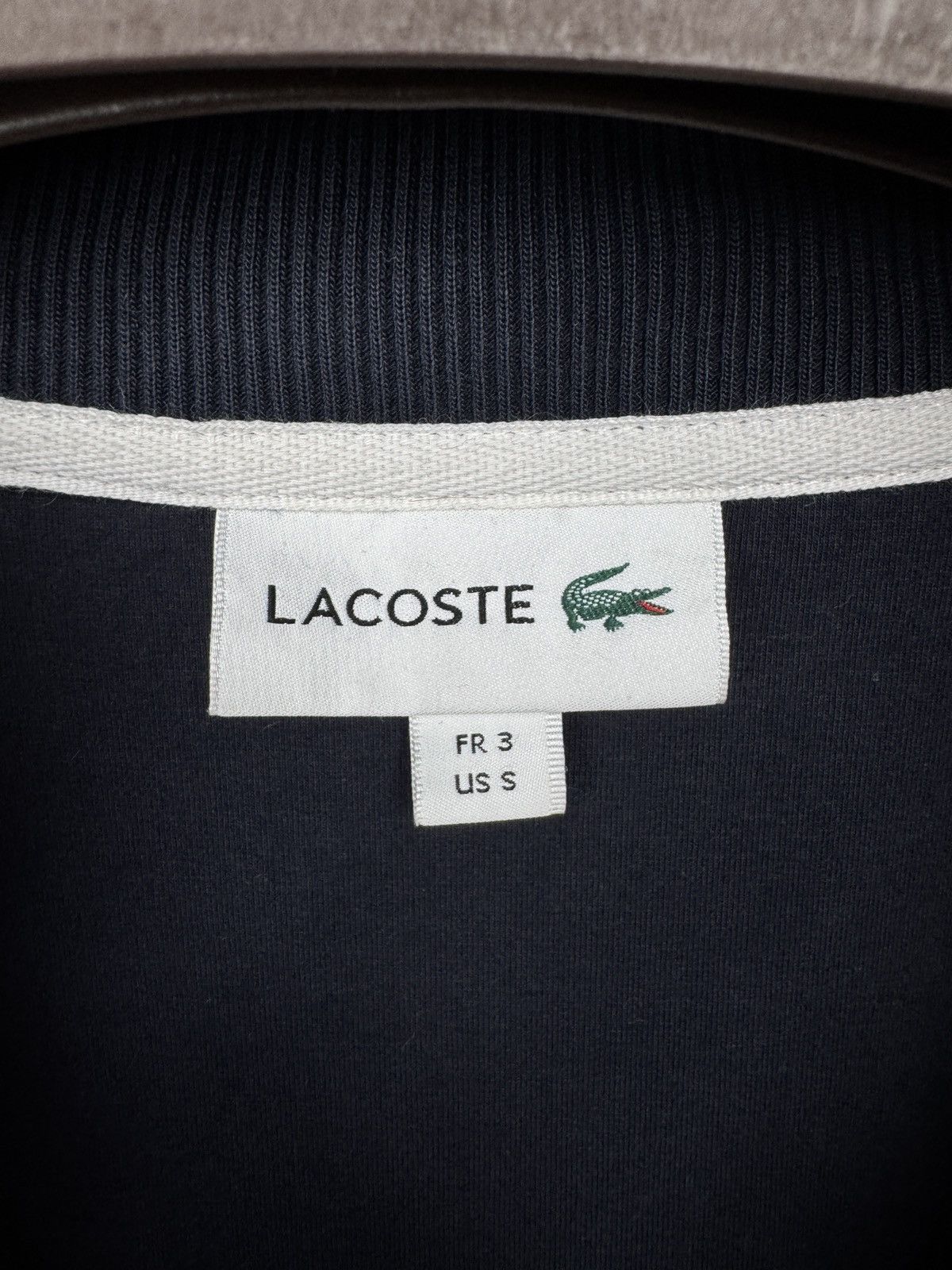 Lacoste Lacoste navy blue full zip track top jacket Size US S / EU 44-46 / 1 - 11 Thumbnail