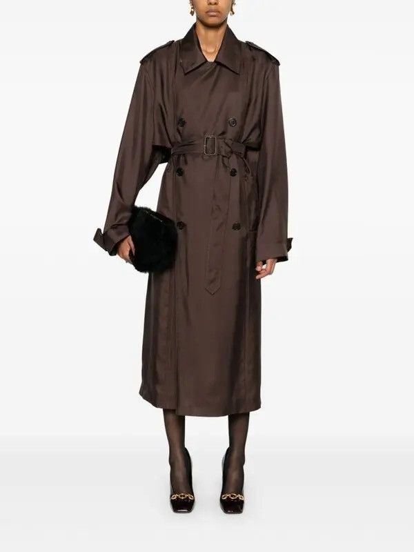 Saint Laurent Paris Saint Laurent Silk Trench Coat Size S / US 4 / IT 40 - 2 Thumbnail