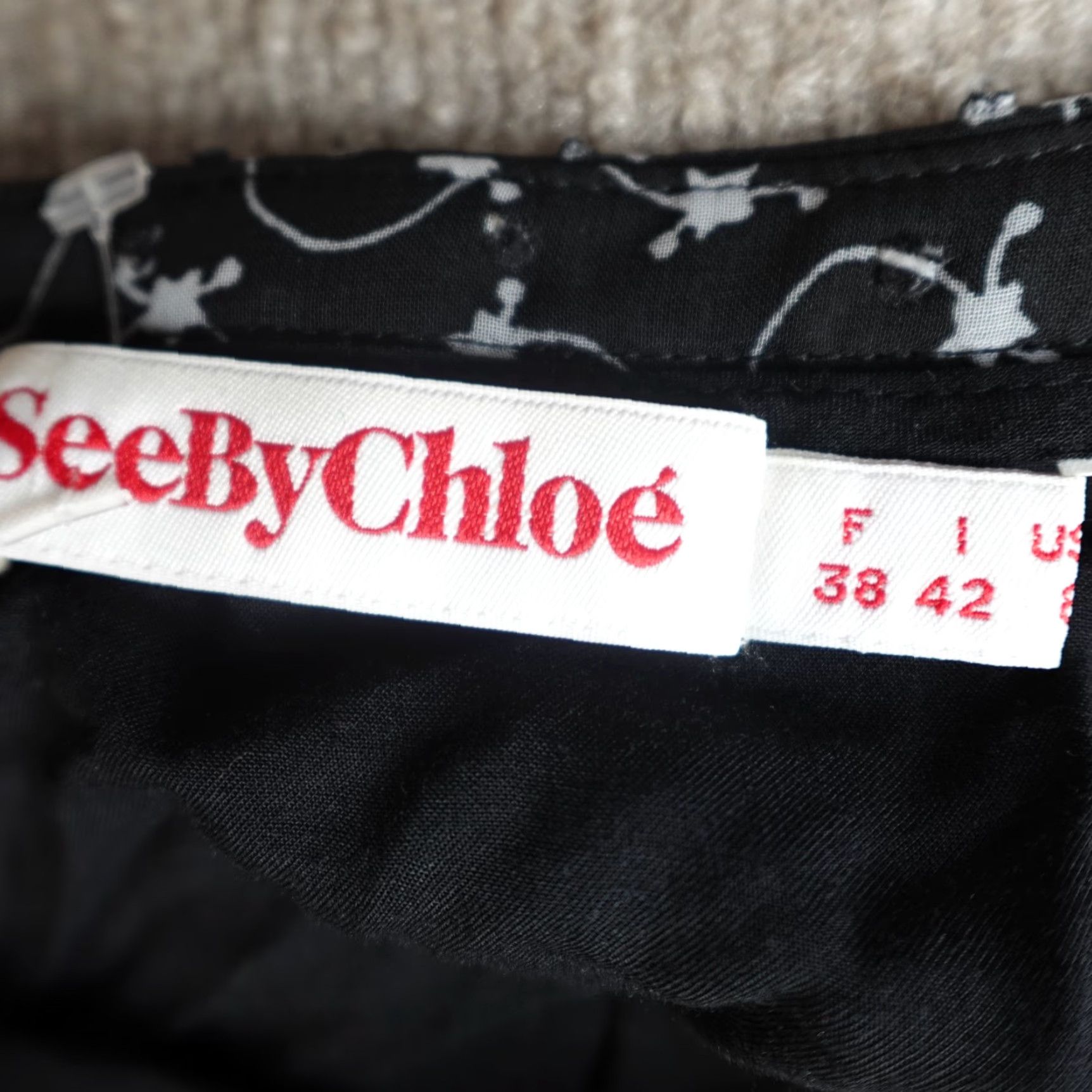 See By Chloe Womens Skirt Medium 6 Pleated Short