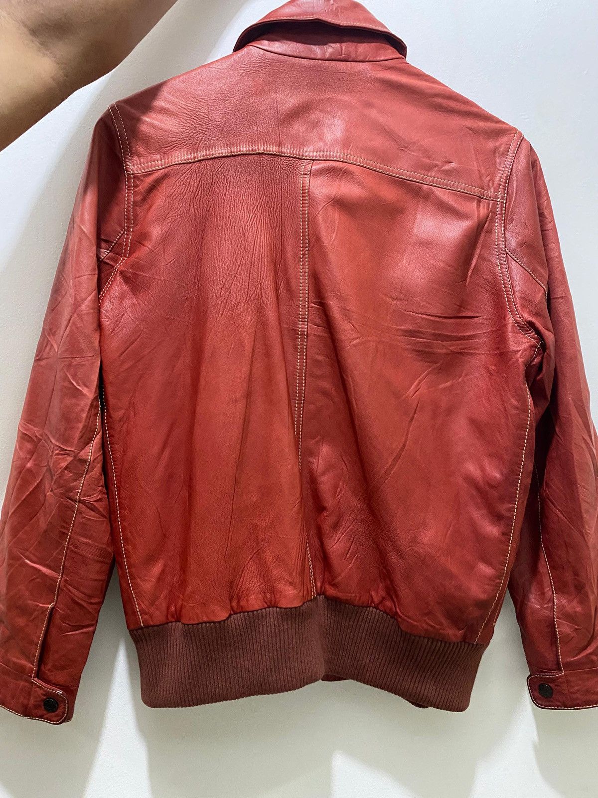 Alfred Dunhill Dunhill Made in Italy Lambskin Leather Bomber Jacket Size US XS / EU 42 / 0 - 2 Thumbnail