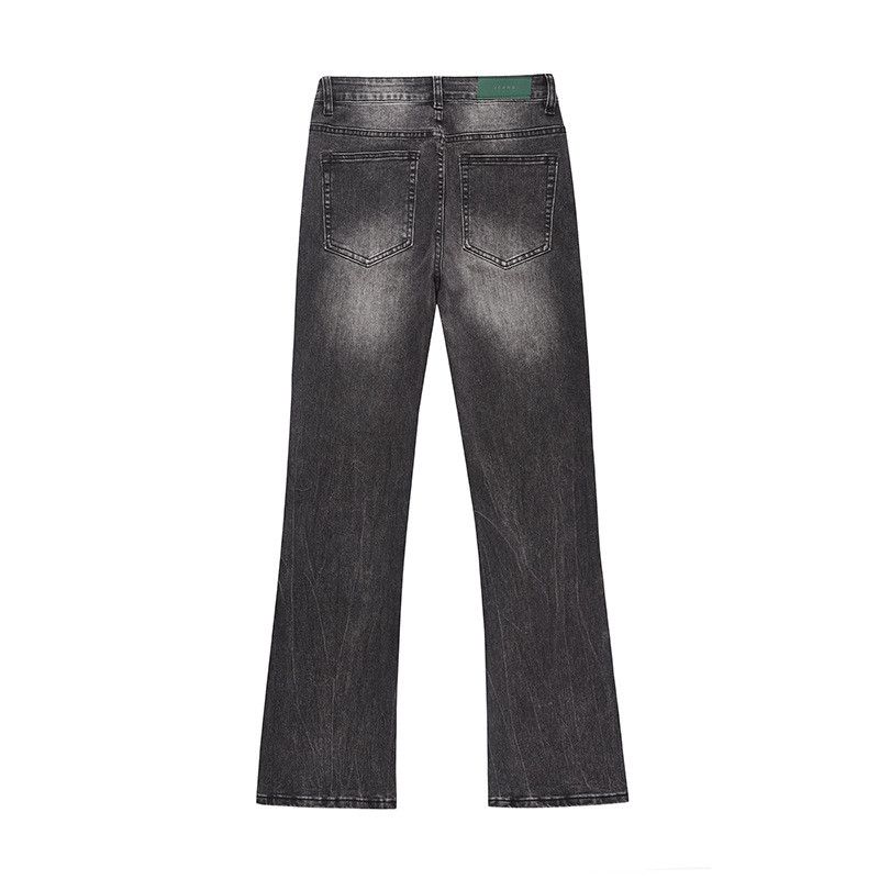 Japanese Brand Men's American-Style High-Street Washed Black Jeans Size US 32 / EU 48 - 2 Thumbnail