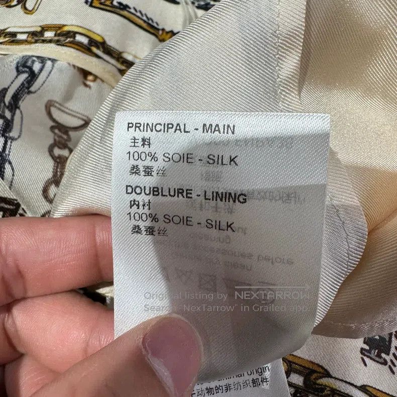 Louis Vuitton Louis Vuitton Full Chain Logo Silk Pants Size US 36 / EU 52 - 7 Thumbnail