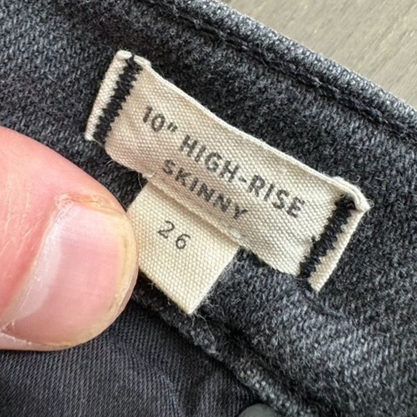 Madewell Madewell 10" High-Rise Skinny Jeans Starkey Wash, Black/Gray Size 26" / US 2 / IT 38 - 5 Thumbnail