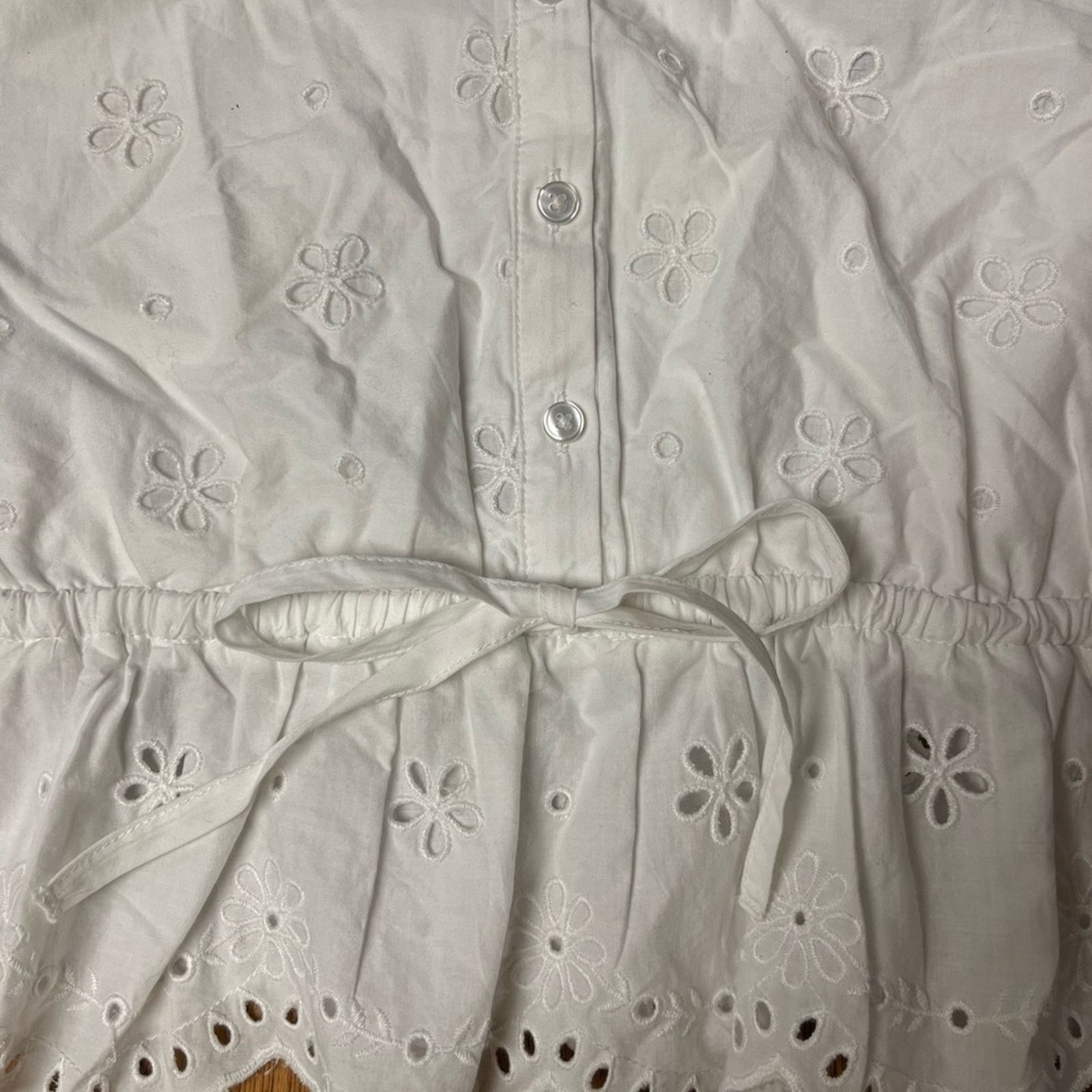 Paige Paige Marsa Eyelet White Top Anthropologie NWT size 10 Size L / US 10 / IT 46 - 6 Thumbnail