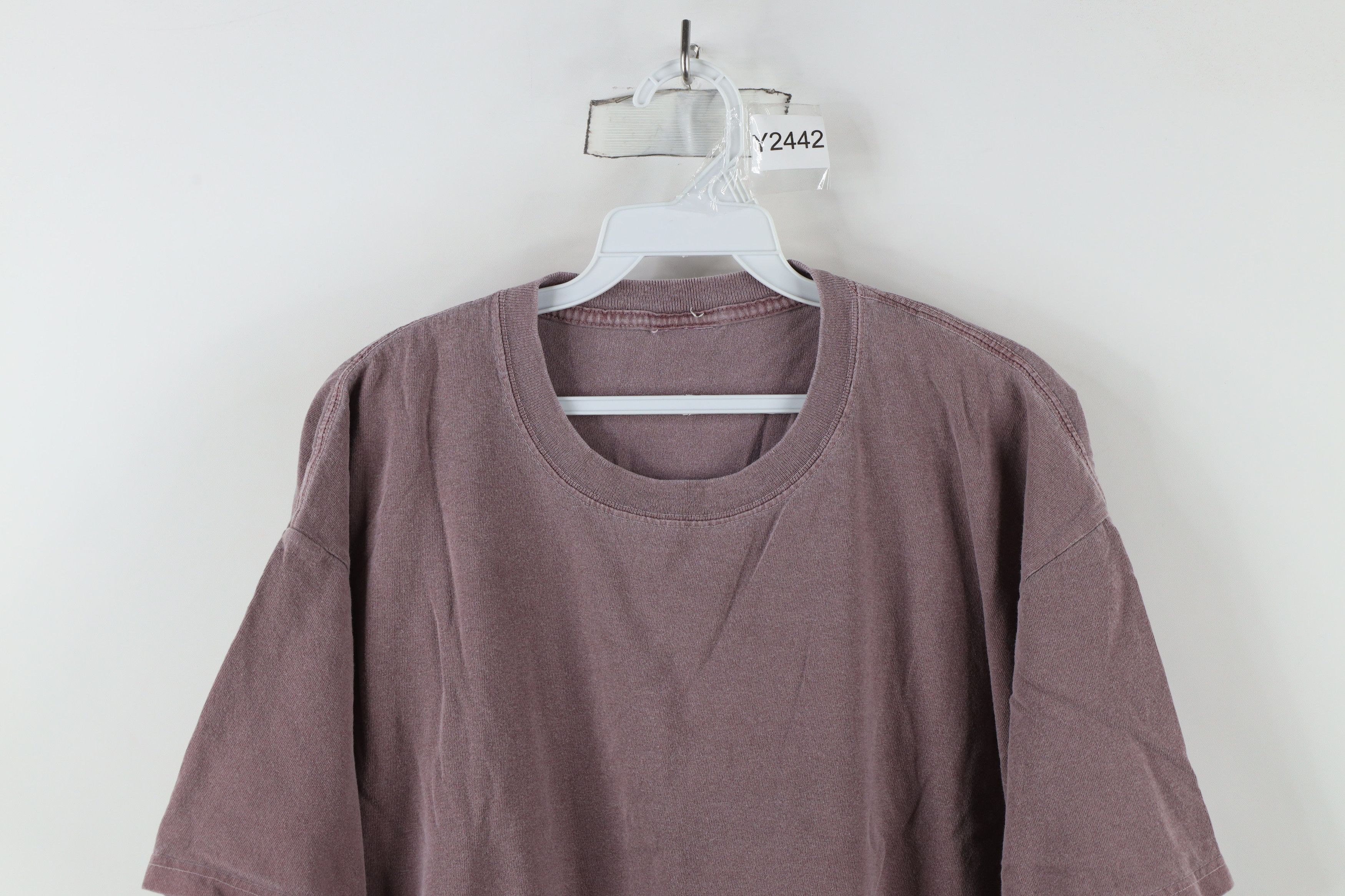 Vintage Vintage 90s Streetwear Stonewash Short Sleeve T-Shirt Red Size US XL / EU 56 / 4 - 2 Thumbnail