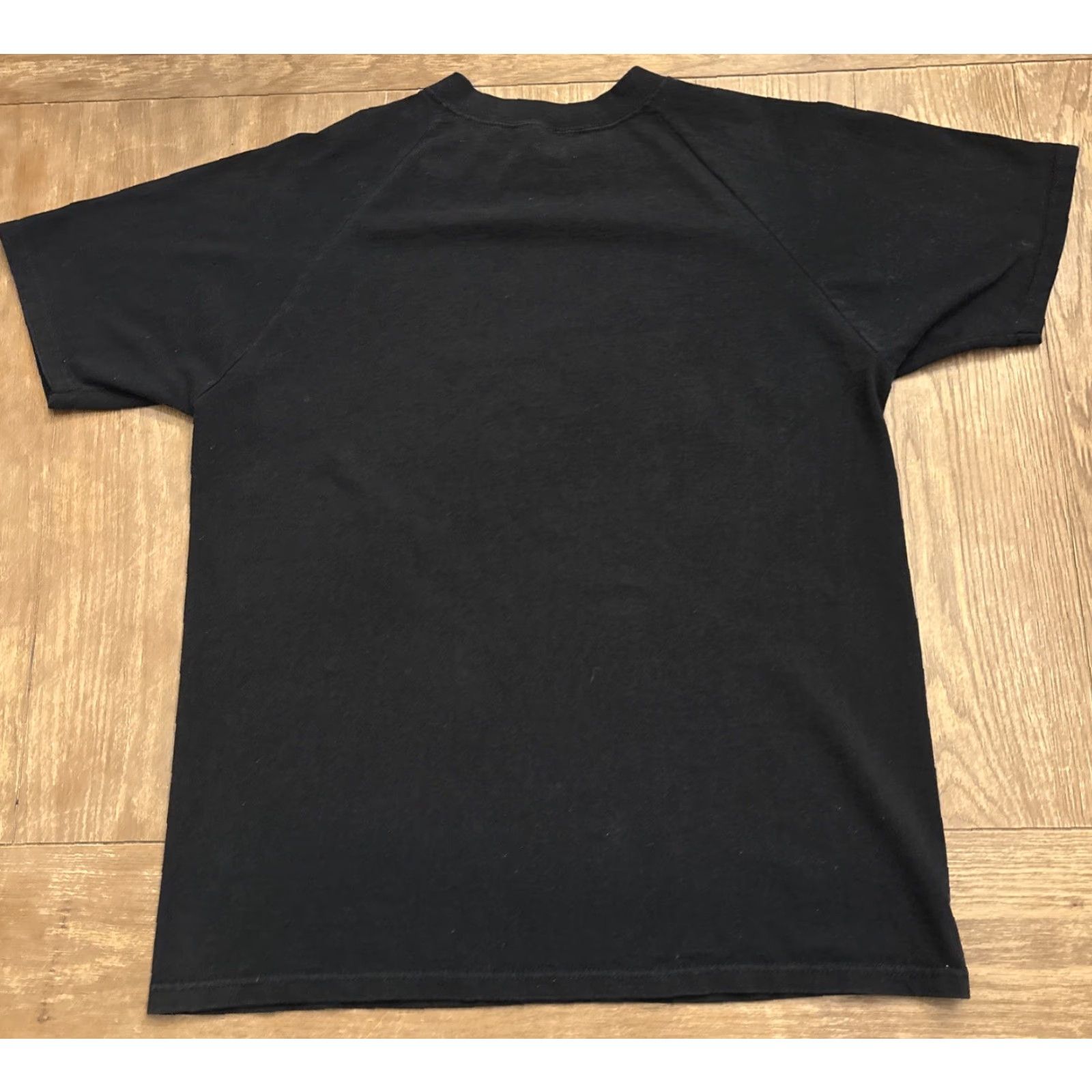Vintage VINTAGE Peanuts Snoopy Woodstock Beach T-Shirt Adult Large Black Mens Size US L / EU 52-54 / 3 - 6 Thumbnail