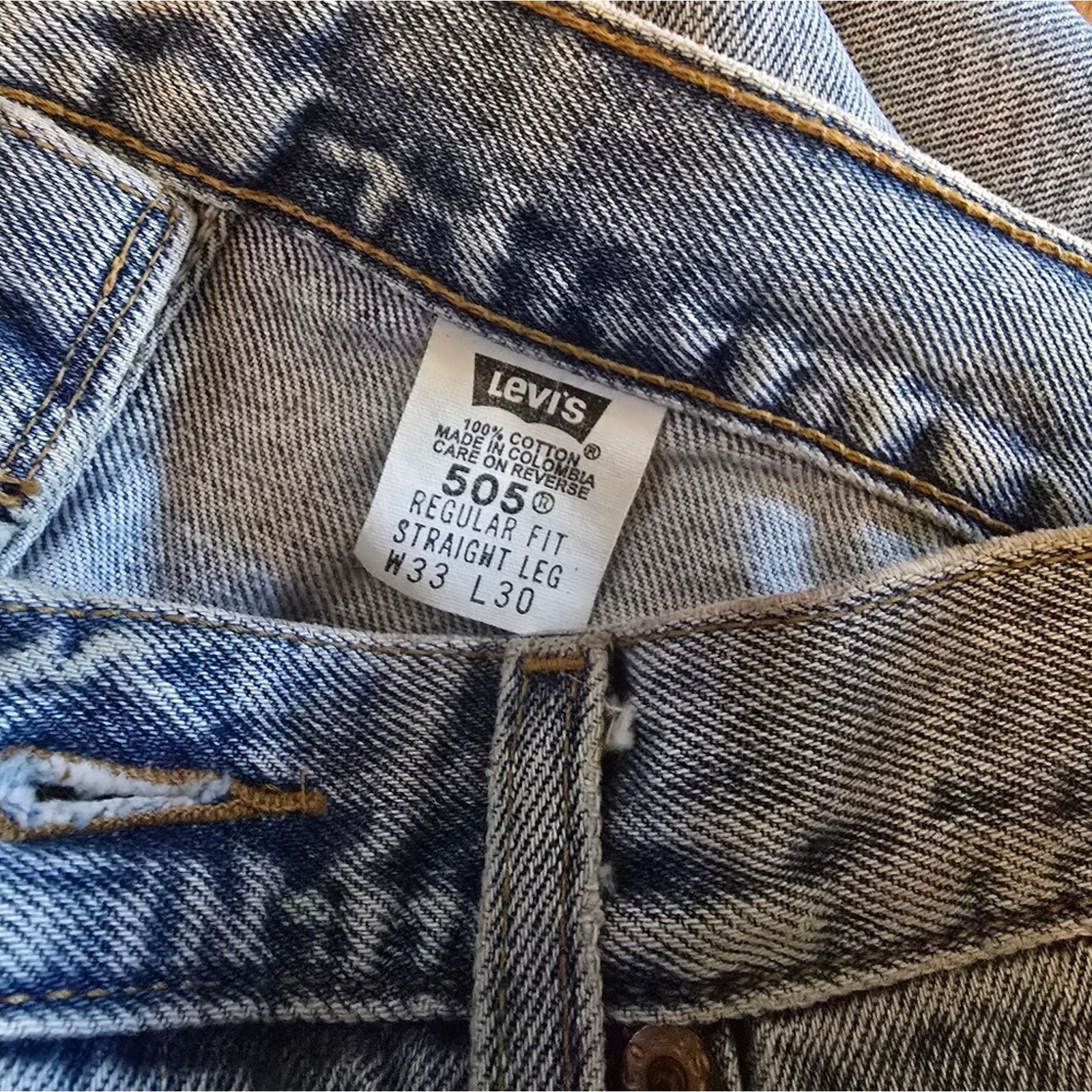 Levi's Light Denim | LEVI | 505 Straight Jean Size US 33 - 4 Thumbnail