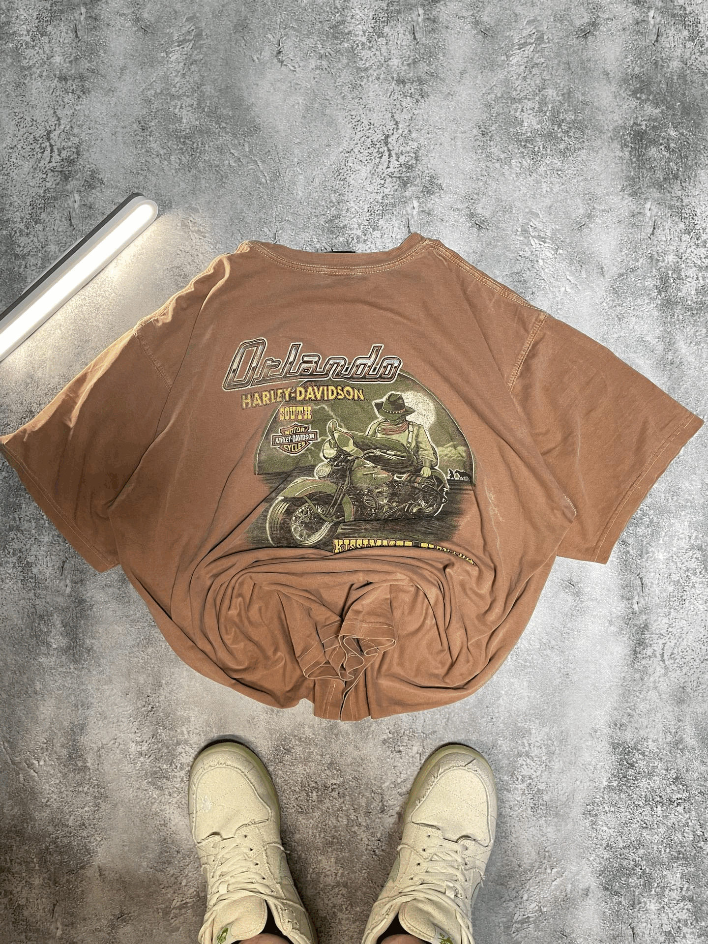 Harley Davidson Vtg Y2K 2000 HD Orlando FL Dbl-Sided Biker Grphc Tee Size US XXL / EU 58 / 5 - 1 Thumbnail