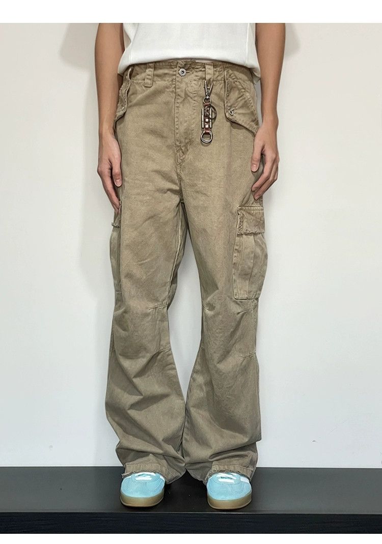 utility damaged washed faded cargo pants