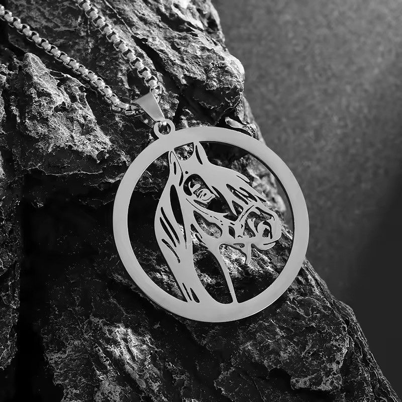 Jewelry Horse Necklace Y2K Gothic Punk Chain Size ONE SIZE - 4 Thumbnail