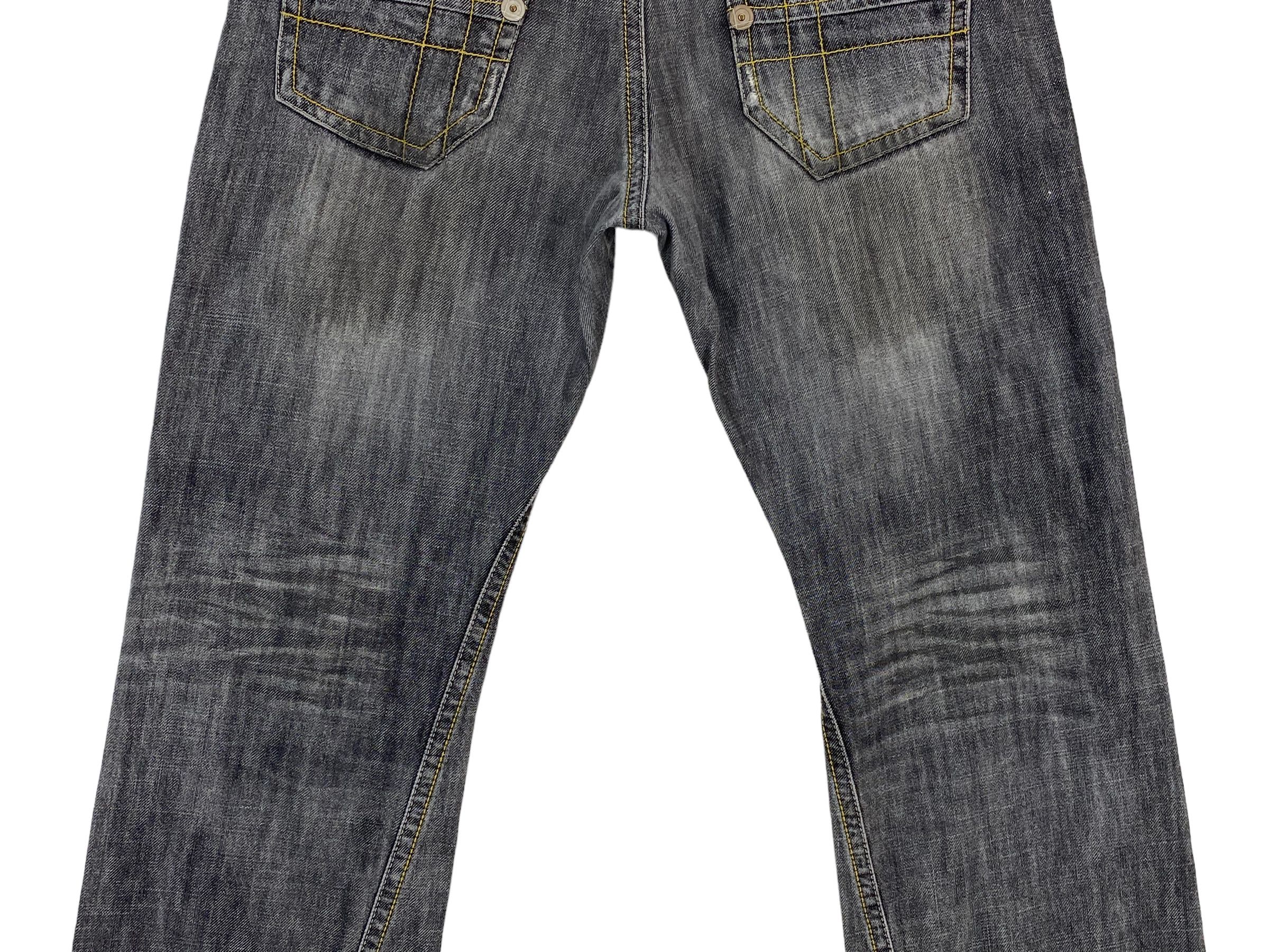 Japanese Brand Comme Ca Du Mode Jeans Twisted Seam Flare Jeans Size 34" / US 12 / IT 48 - 7 Thumbnail