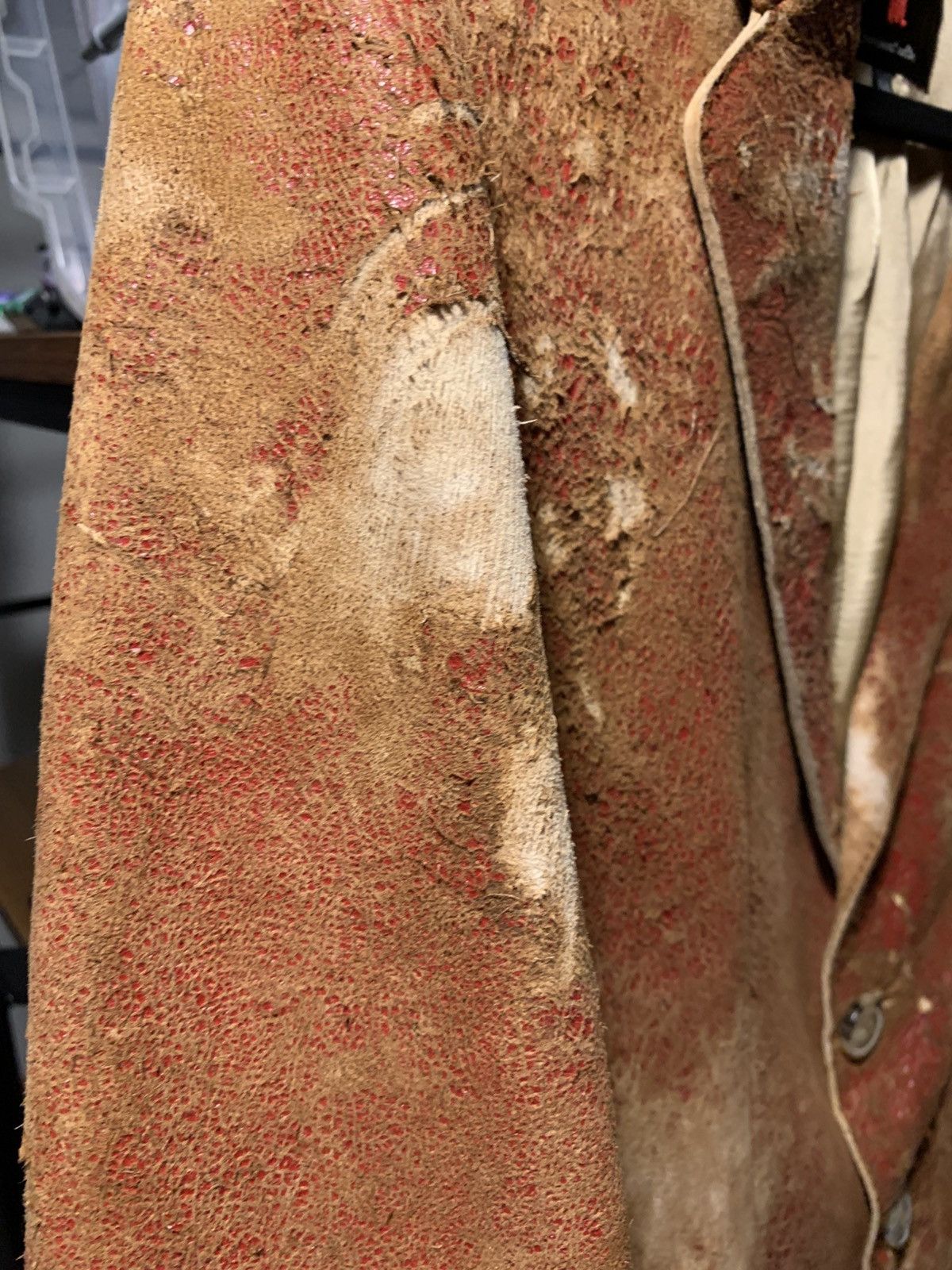 Other Marcello Pampaloni Distressed Vintage Leather Blazer Size US S / EU 44-46 / 1 - 3 Thumbnail