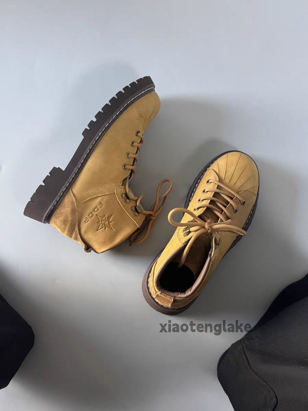 Vintage Unisex outdoor sports utility punk workwear boots shoes Size US 12 / EU 45 - 4 Thumbnail