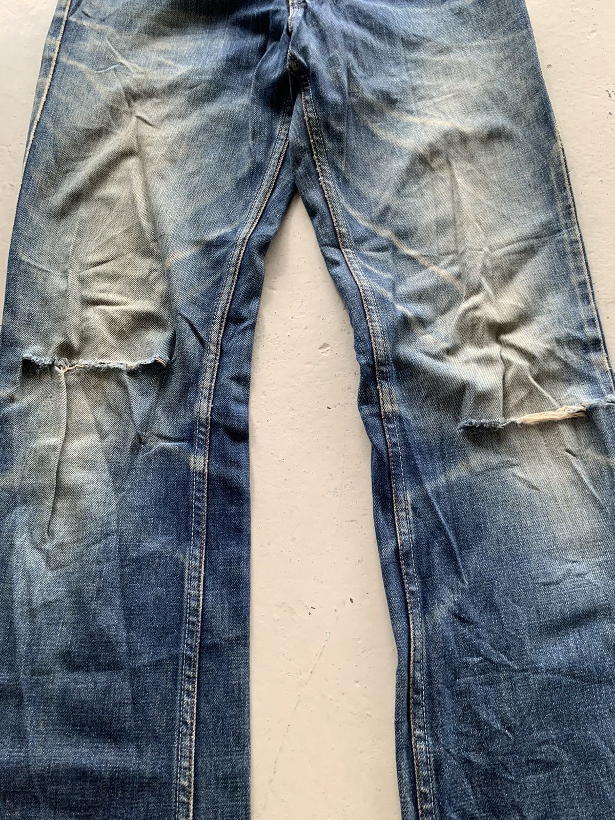 If Six Was Nine × Levi's × Tornado Mart Vintage Levi’s Ripped Boot Cut Denim Size US 30 / EU 46 - 3 Thumbnail