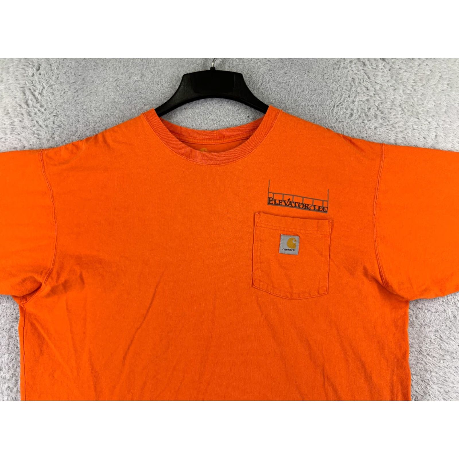 Carhartt Carhartt Shirt Men's XL Orange Short Sleeve Crew Neck Pocket Cotton Work T-Shirt Size US XL / EU 56 / 4 - 7 Thumbnail