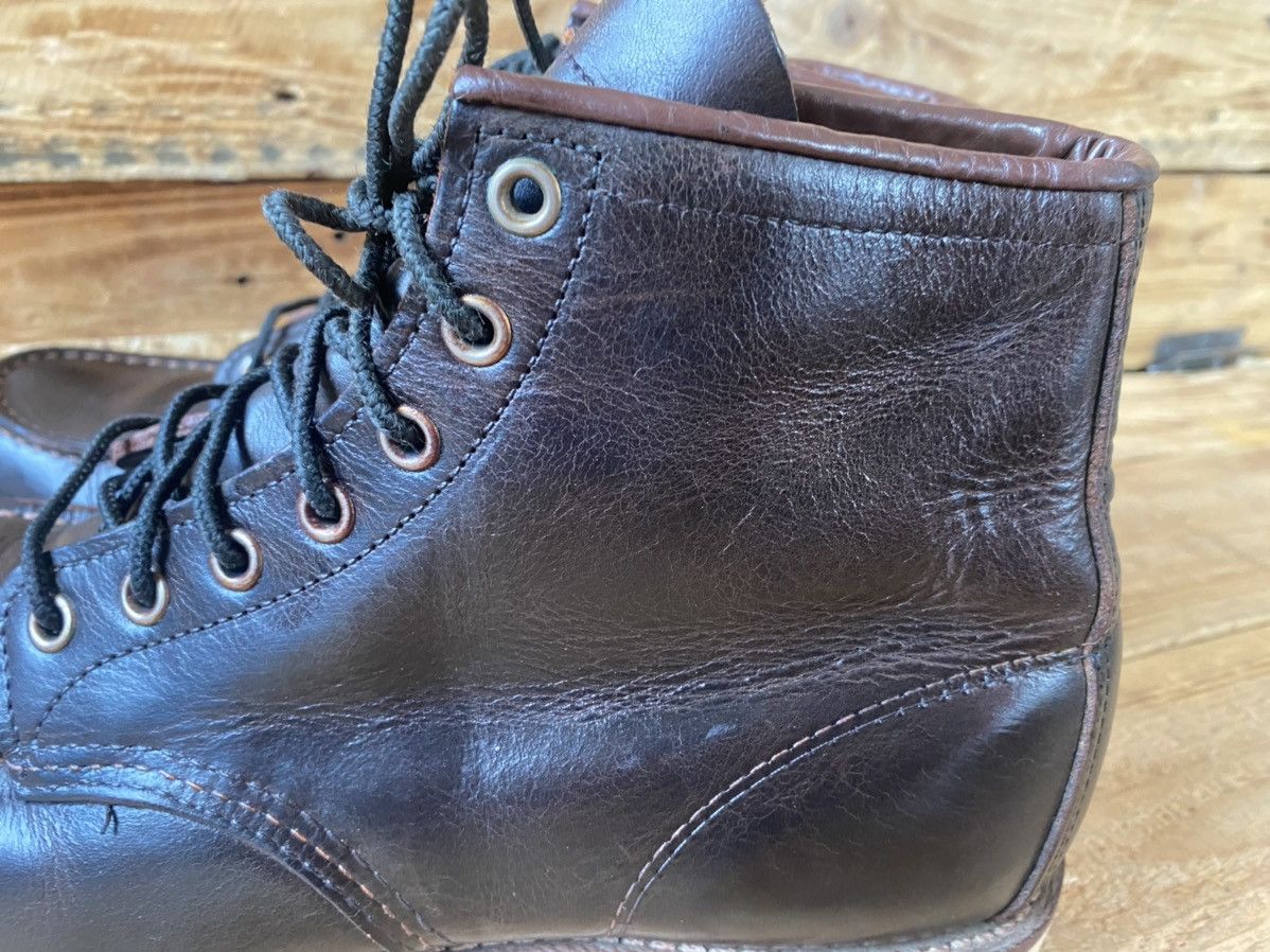Red Wing Redwing moc-toe charcoal rough boots sz 9E /42 Size US 9 / EU 42 - 6 Thumbnail