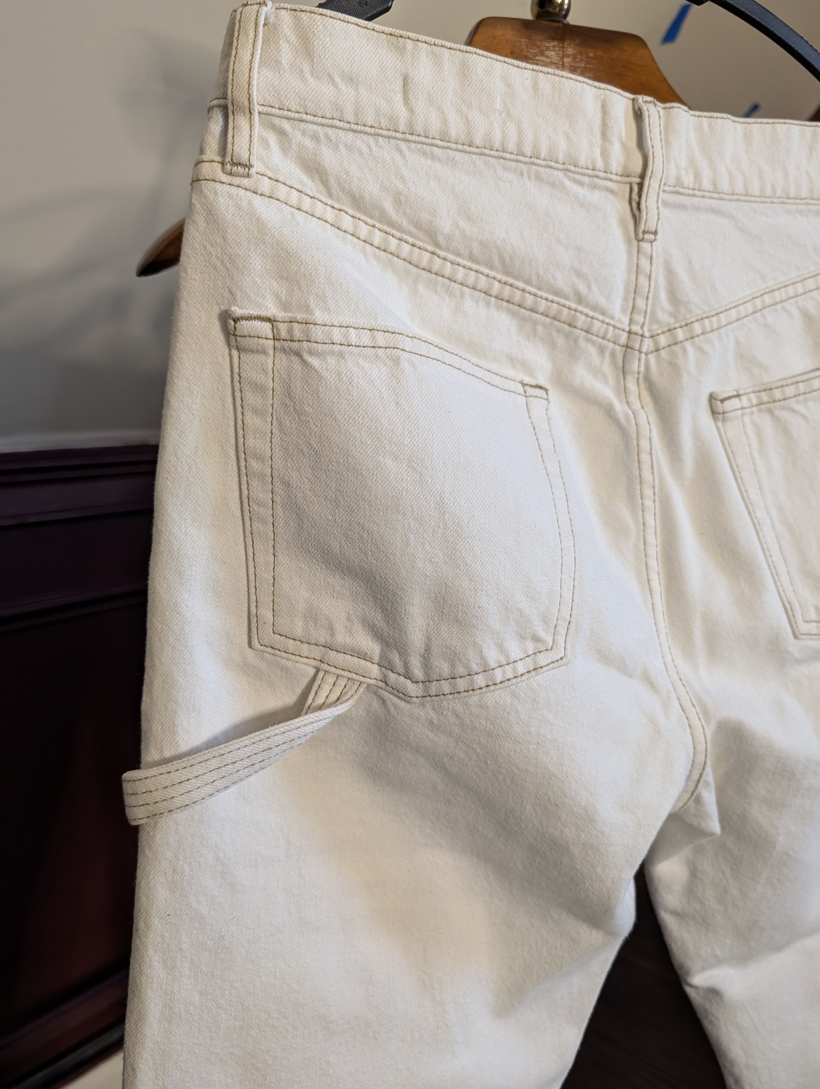 Frame Double knee carpenter jeans white Le Slouch 28 Size US 30 / EU 46 - 9 Thumbnail