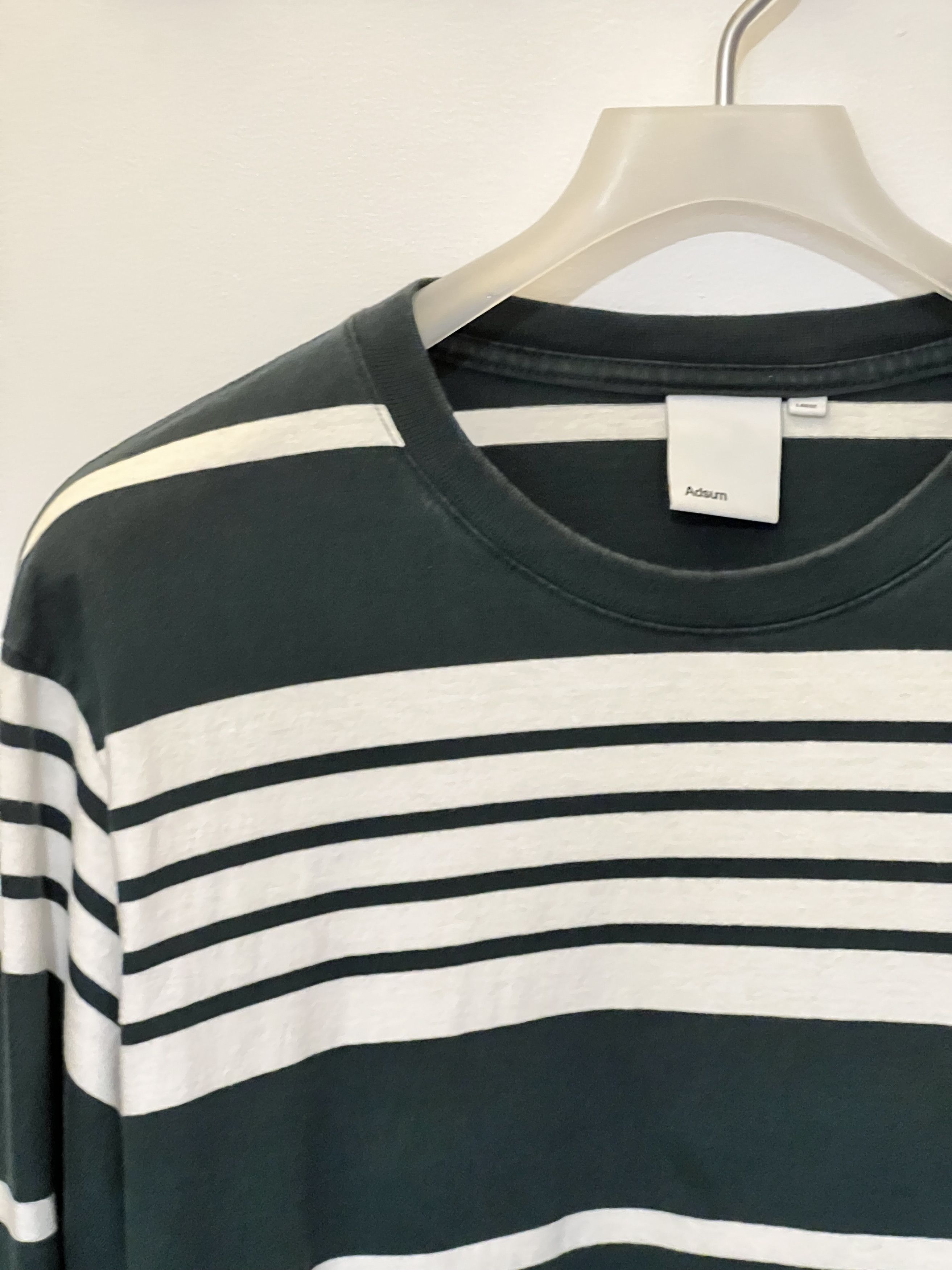 Adsum Adsum FW19 Long Sleeve Custom Stripe Shirt (L) Dusty Green Size US L / EU 52-54 / 3 - 1 Thumbnail