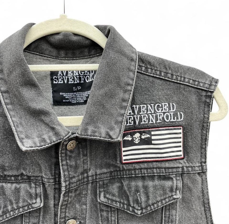 Band Tees Avenged Sevenfold Band Denim Vest 2013 Official Bravado Size US S / EU 44-46 / 1 - 3 Thumbnail