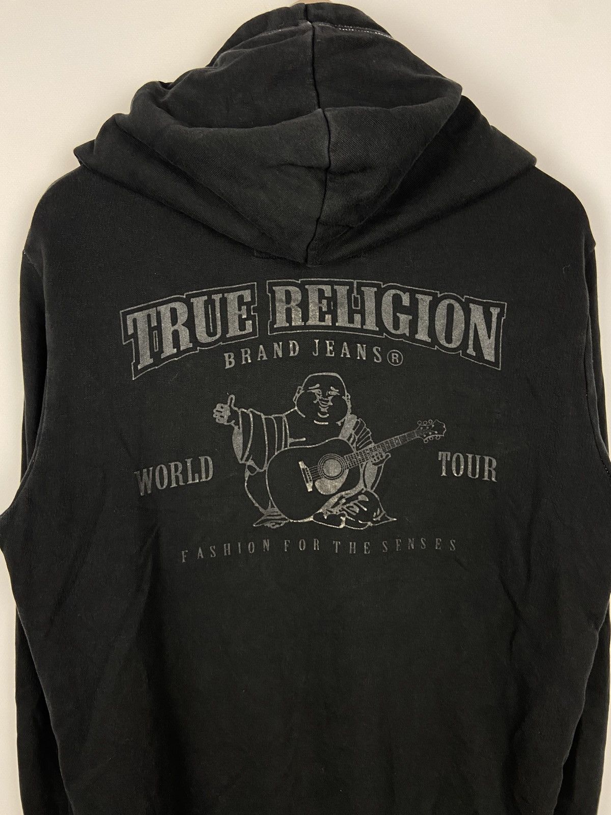 True Religion True Religion Black Zip Hoodie Hooded Y2k Buddha Big Logo Size US S / EU 44-46 / 1 - 11 Thumbnail