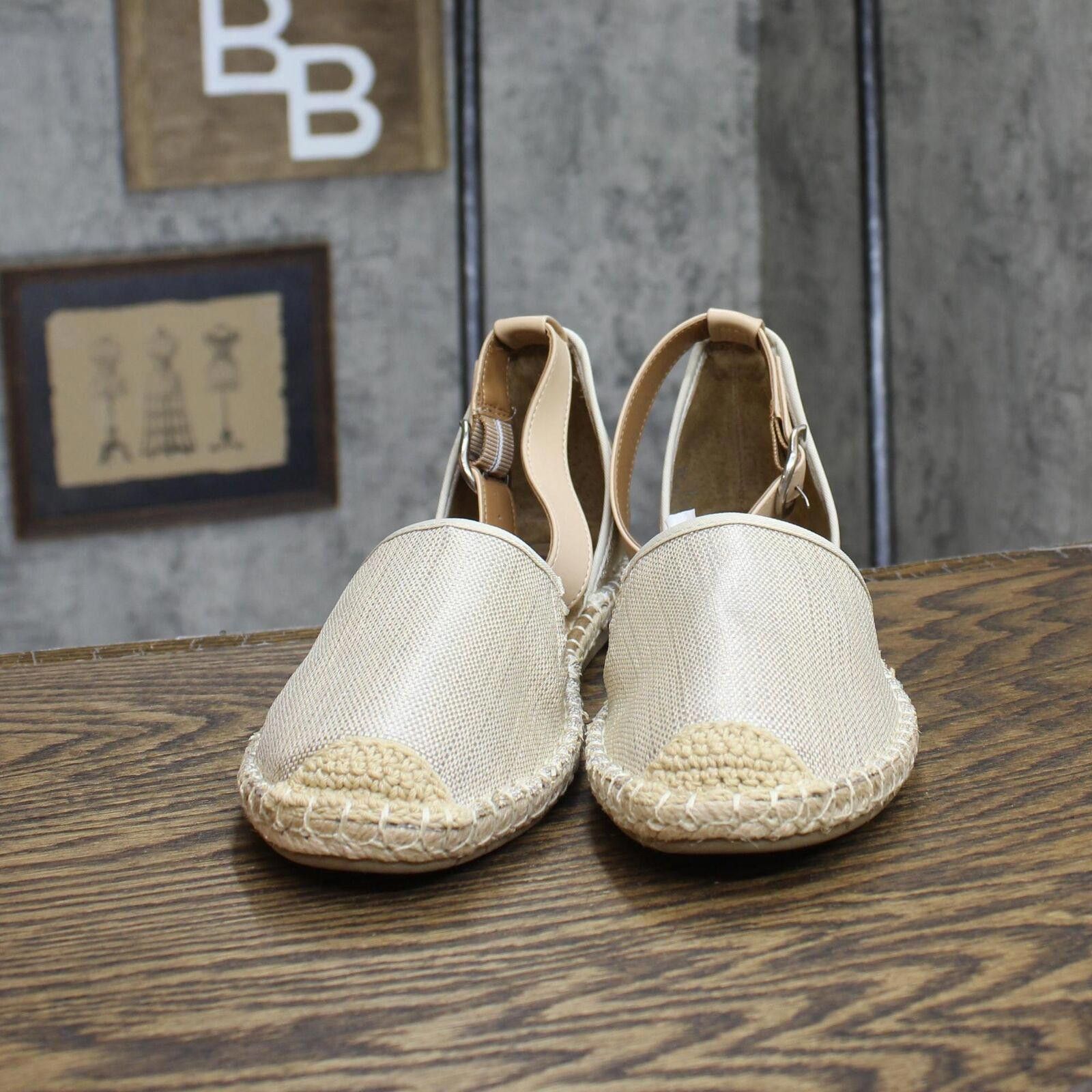Designer NWT Style & Co. Flat Sandals 10003917700 Gold Brown 10M Size US 10 / IT 40 - 3 Thumbnail
