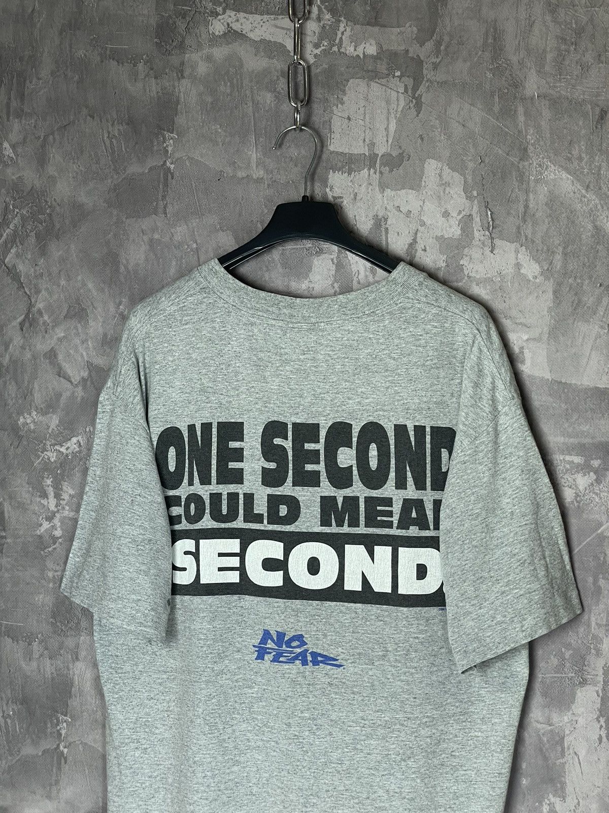 No Fear × Vintage Vintage No fear “One Second Could Mean Second” 1996 tee Size US L / EU 52-54 / 3 - 2 Thumbnail