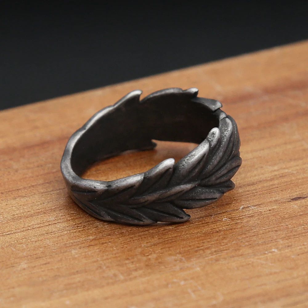 Japanese Brand × Jewelry × Vintage Vintage Creative Black Ears of Wheat Ring Size ONE SIZE - 3 Thumbnail