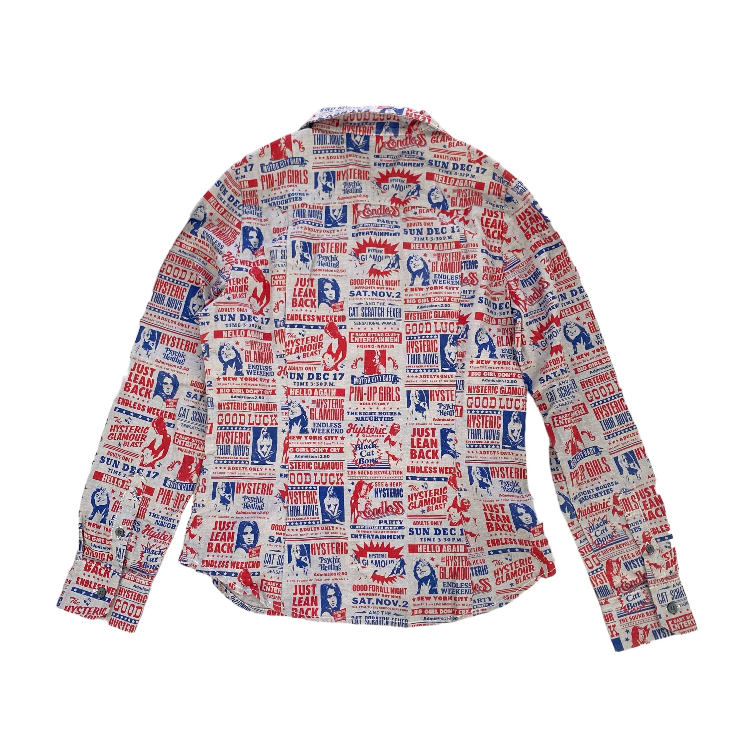 Hysteric Glamour × Japanese Brand Hysteric Glamour Pin Up Girls Magazine Full Print Shirts Size M / US 6-8 / IT 42-44 - 3 Thumbnail