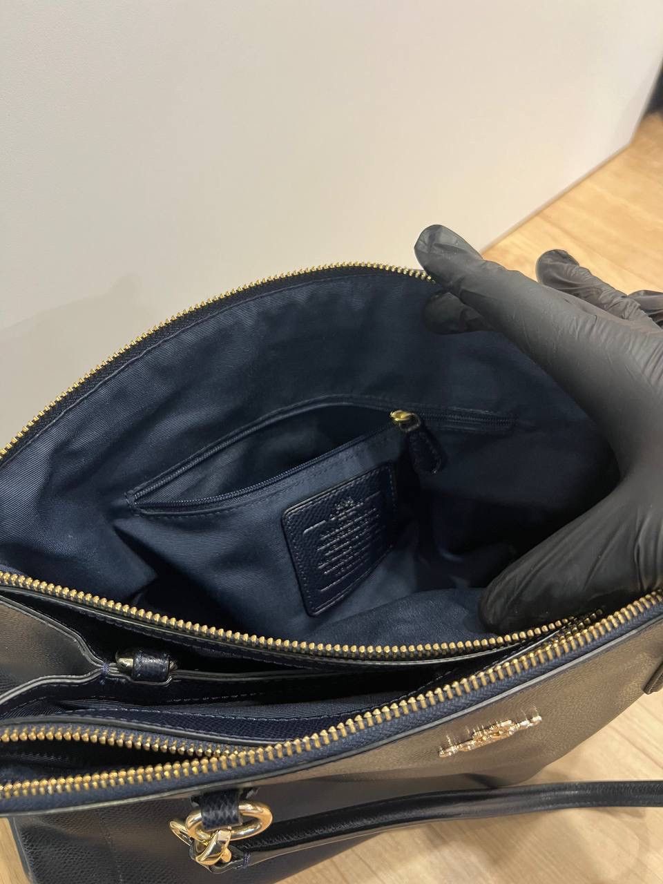 Coach Coach Black Blue Leather Large Size ONE SIZE - 20 Thumbnail
