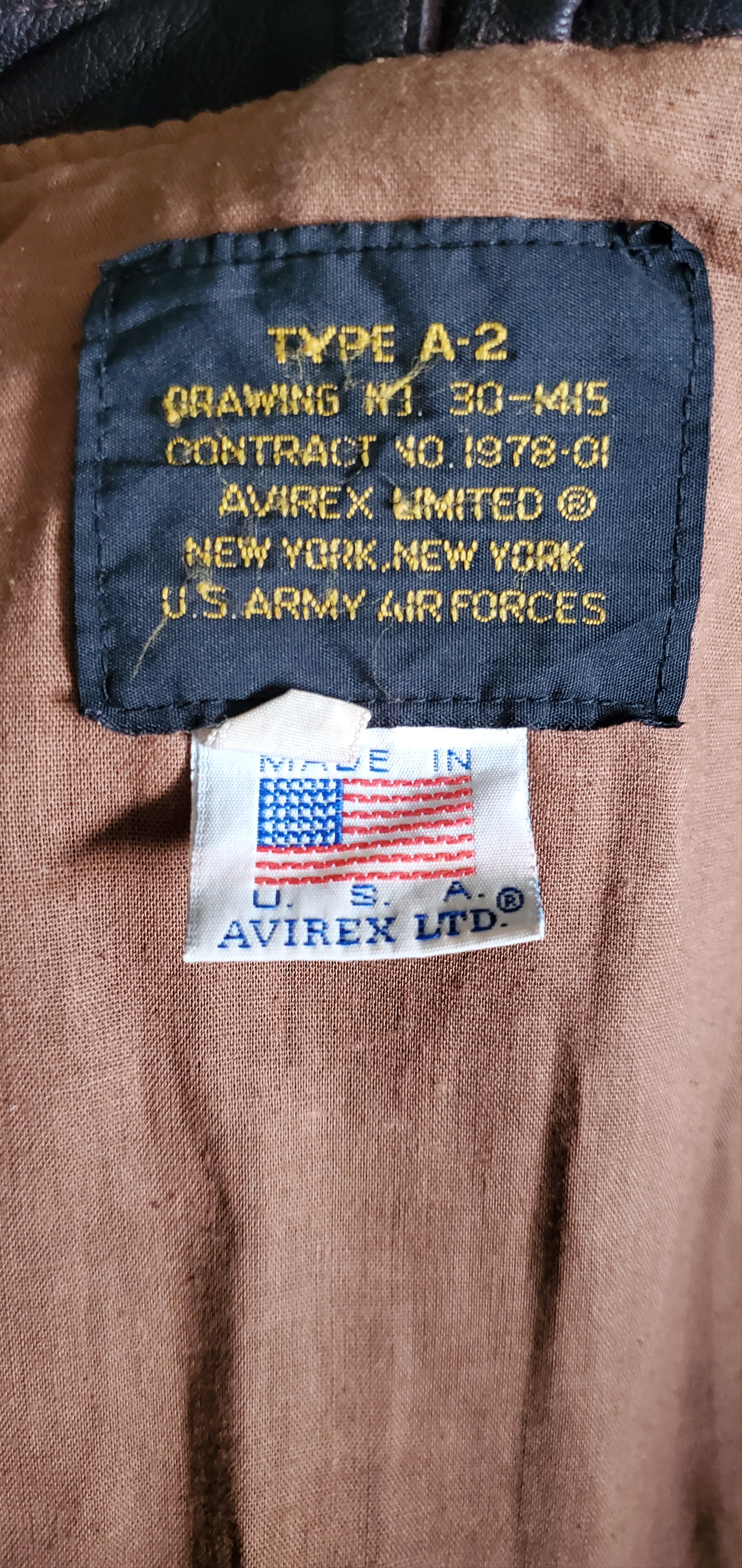 Avirex Avirex Type A-2 Brown Goatskin Classic Jacket Size US XS / EU 42 / 0 - 8 Thumbnail
