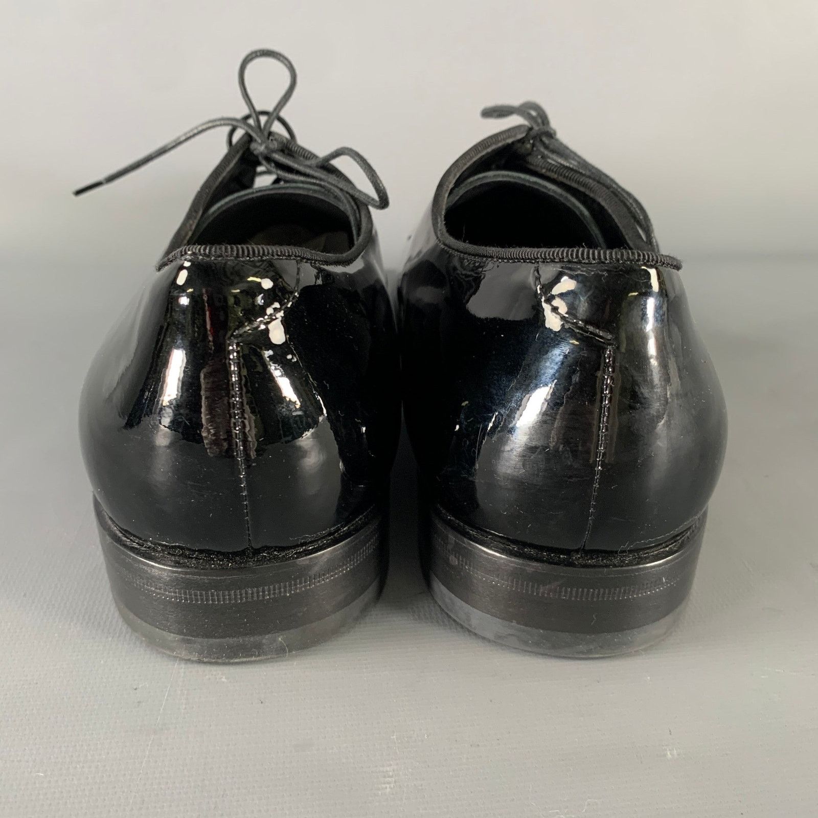 Giorgio Armani GIORGIO ARMANI Size 9.5 Black Leather Lace Up Shoes Size US 9.5 / EU 42-43 - 3 Thumbnail