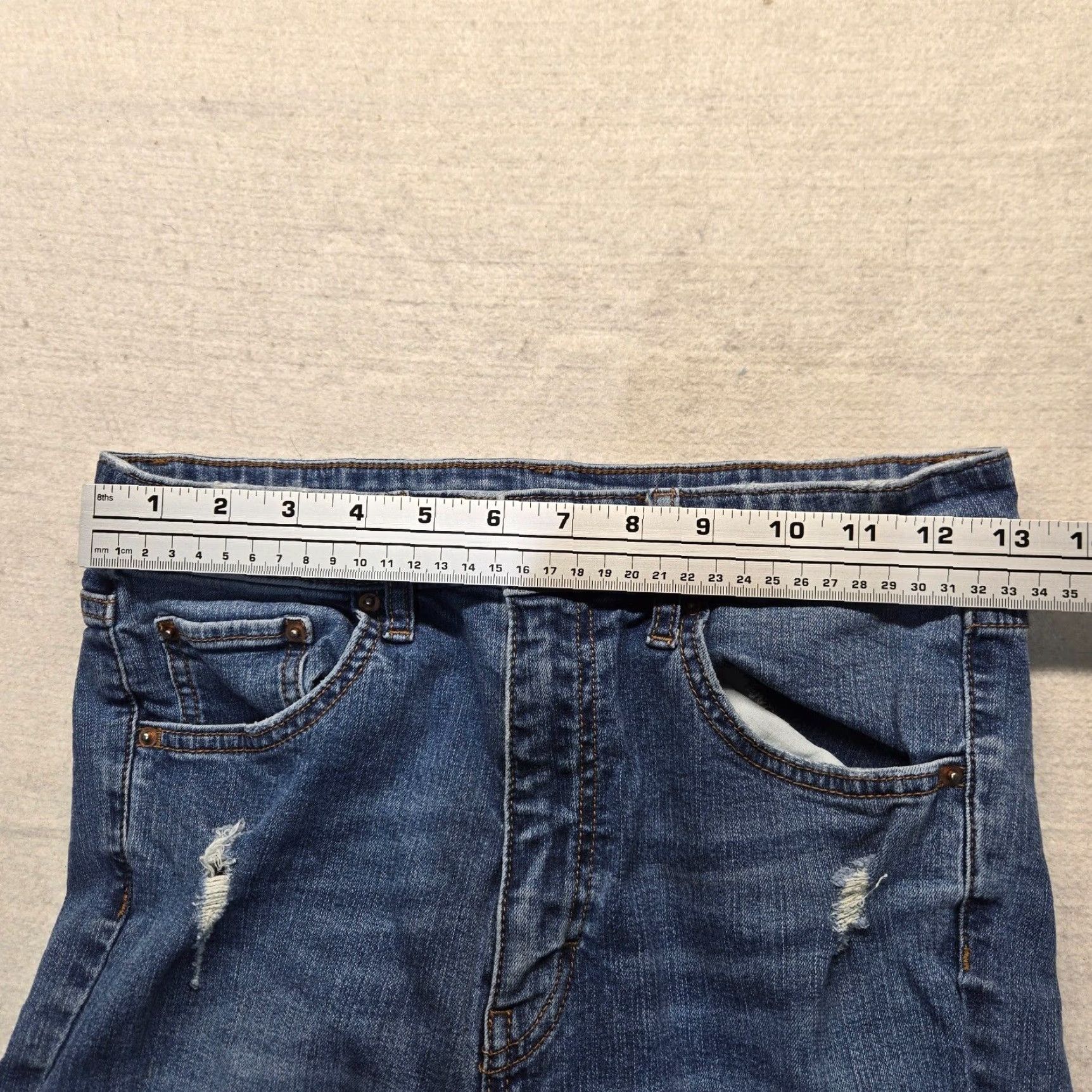 Vintage WILD FABLE Highest Rise Skinny Blue Jeans Denim Pants Adult Women's Size 10 Size 32" / US 10 / IT 46 - 5 Thumbnail