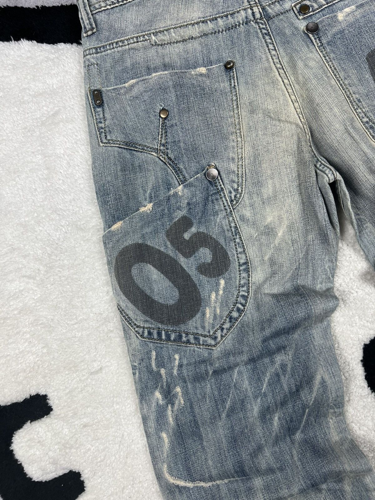 Japanese Brand Vintage Japanese Junya Watanabe GOA Style Denim Y2K Jeans Size US 30 / EU 46 - 16 Thumbnail