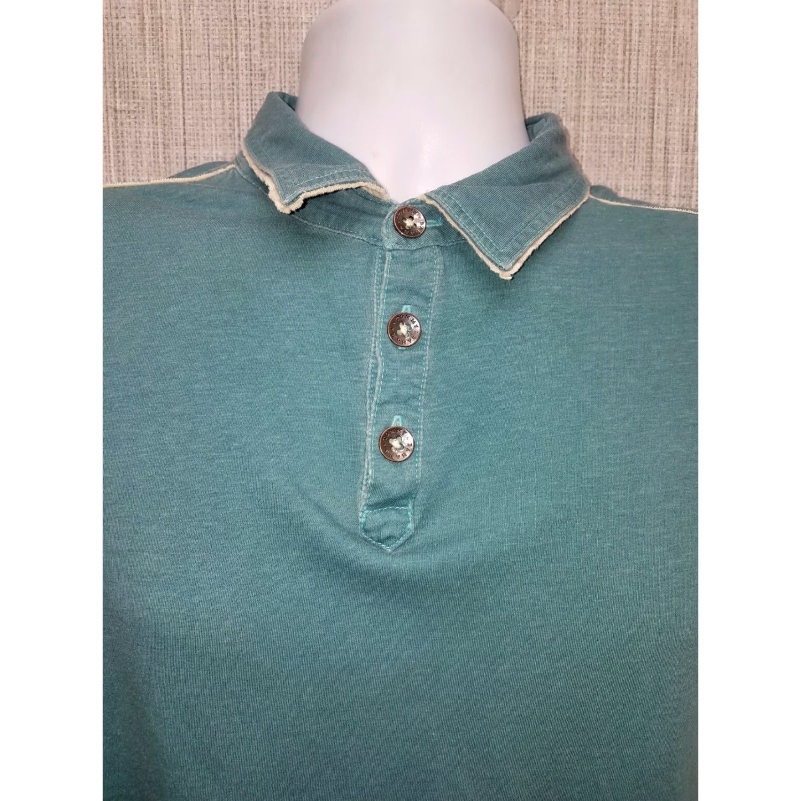 Tommy Bahama VINTAGE Tommy Bahama Jeans Island Crafted Polo Shirt Mens L 100% Pima Cotton Golf Blue Mens Size US L / EU 52-54 / 3 - 2 Thumbnail