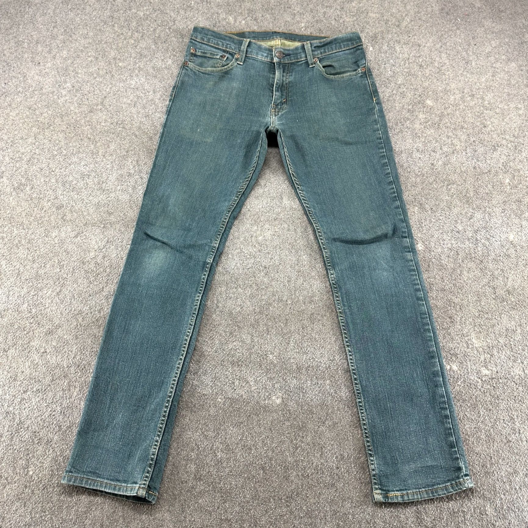 Levi's Levi's 511 Jeans Mens 32x32 Blue Skinny Regular Fit Medium Wash Denim Size US 32 / EU 48 - 2 Thumbnail